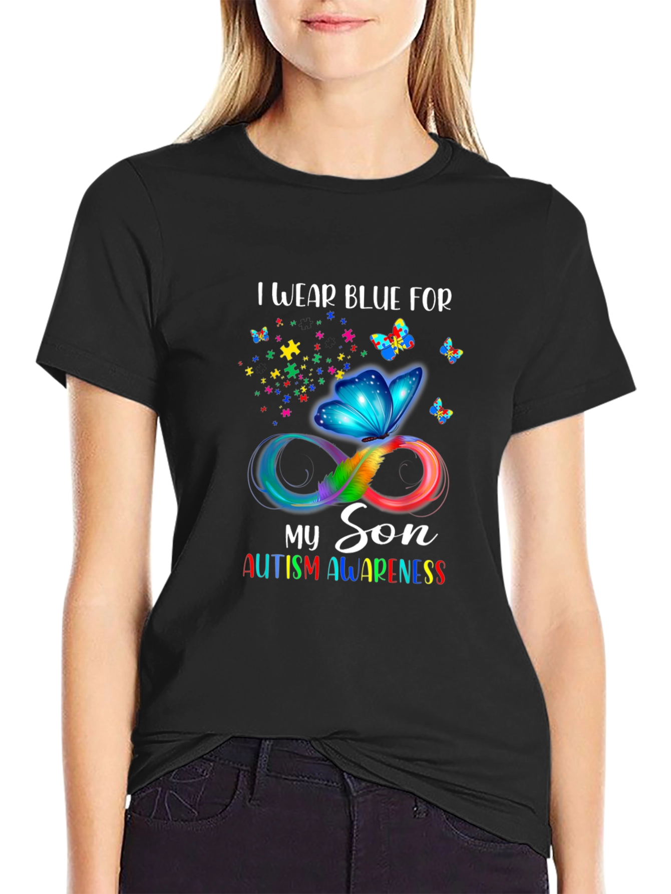 Autism Awareness I Wear Blue T-Shirt