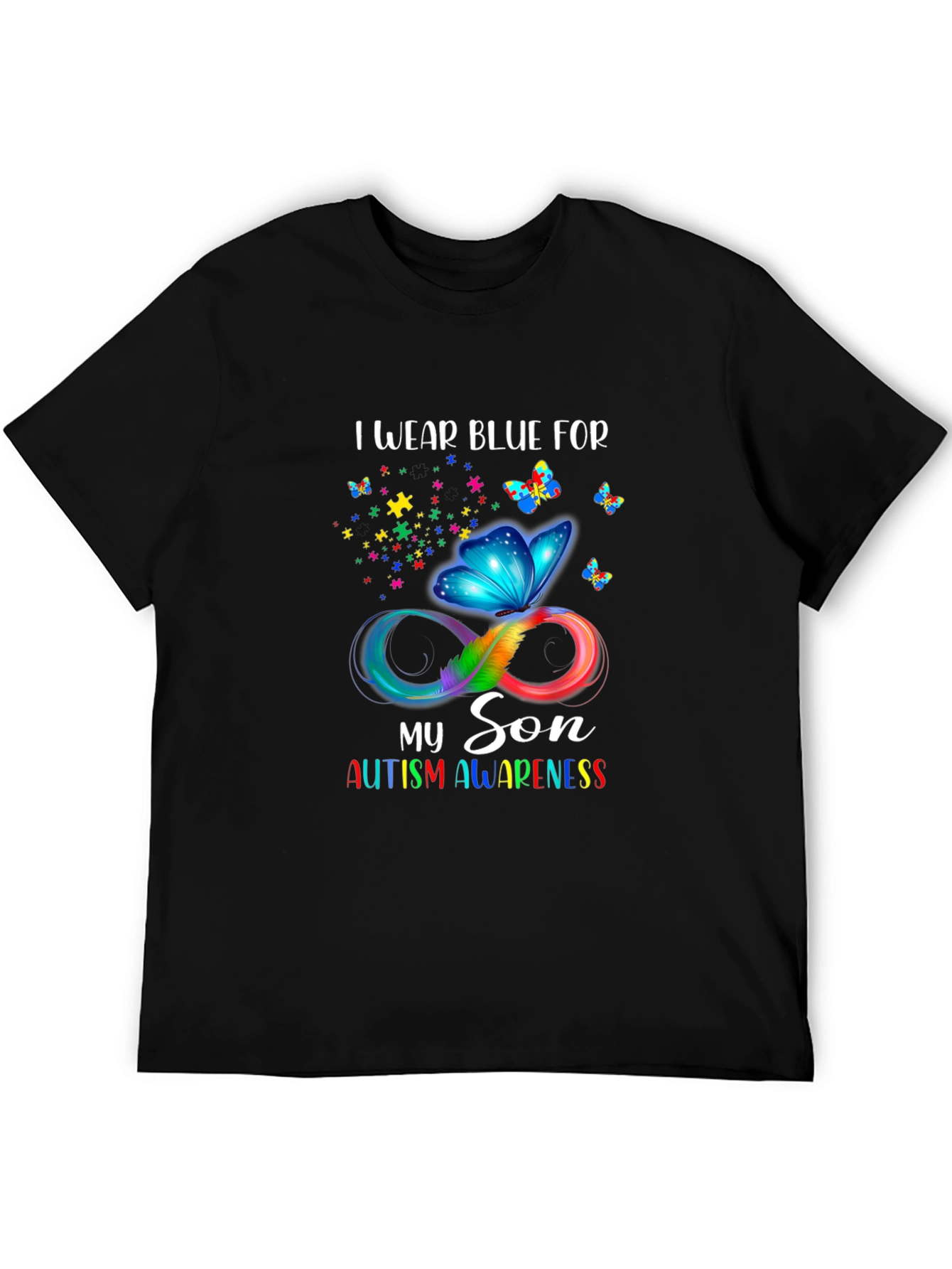 Autism Awareness I Wear Blue T-Shirt
