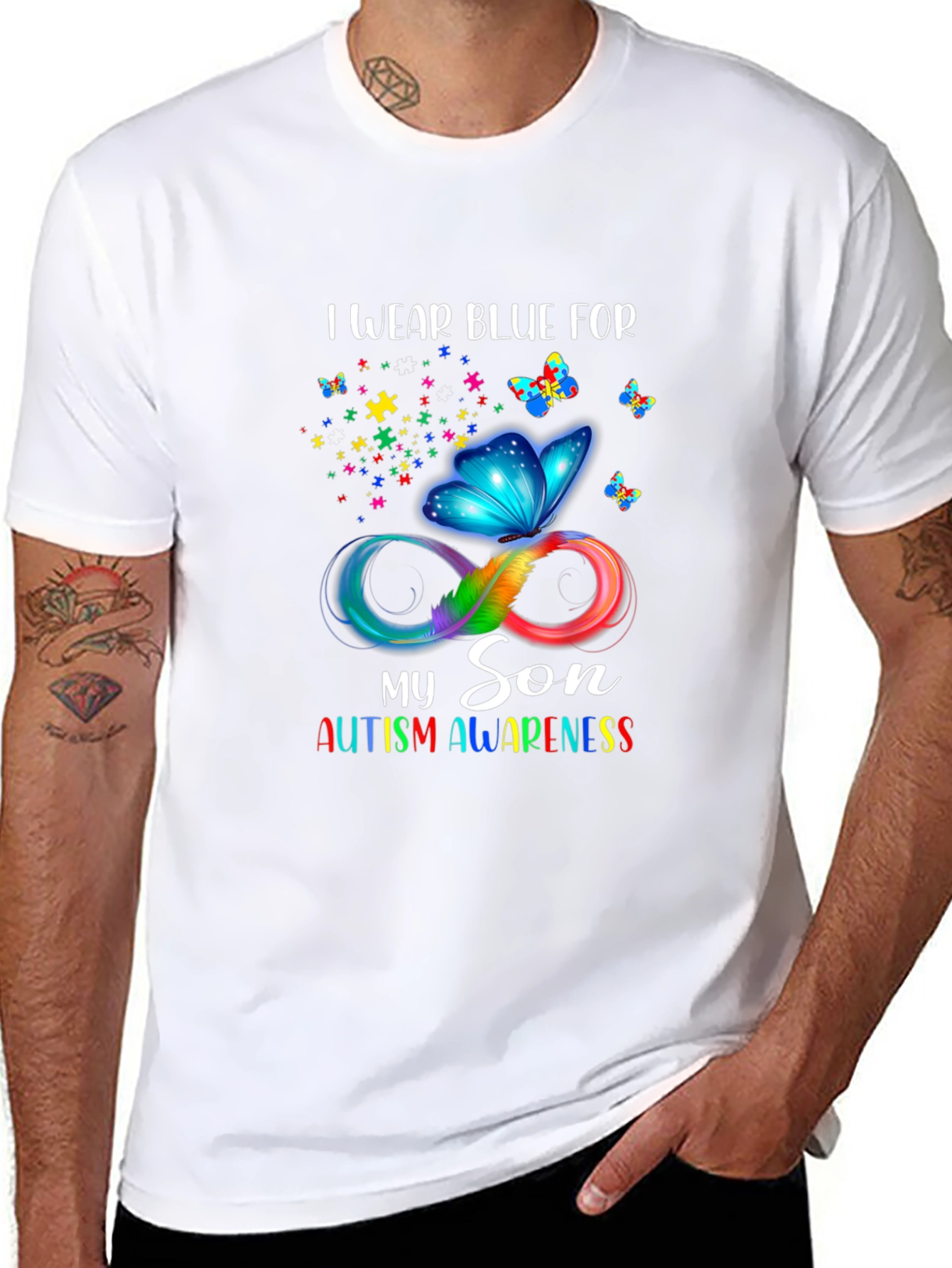 Autism Awareness I Wear Blue T-Shirt