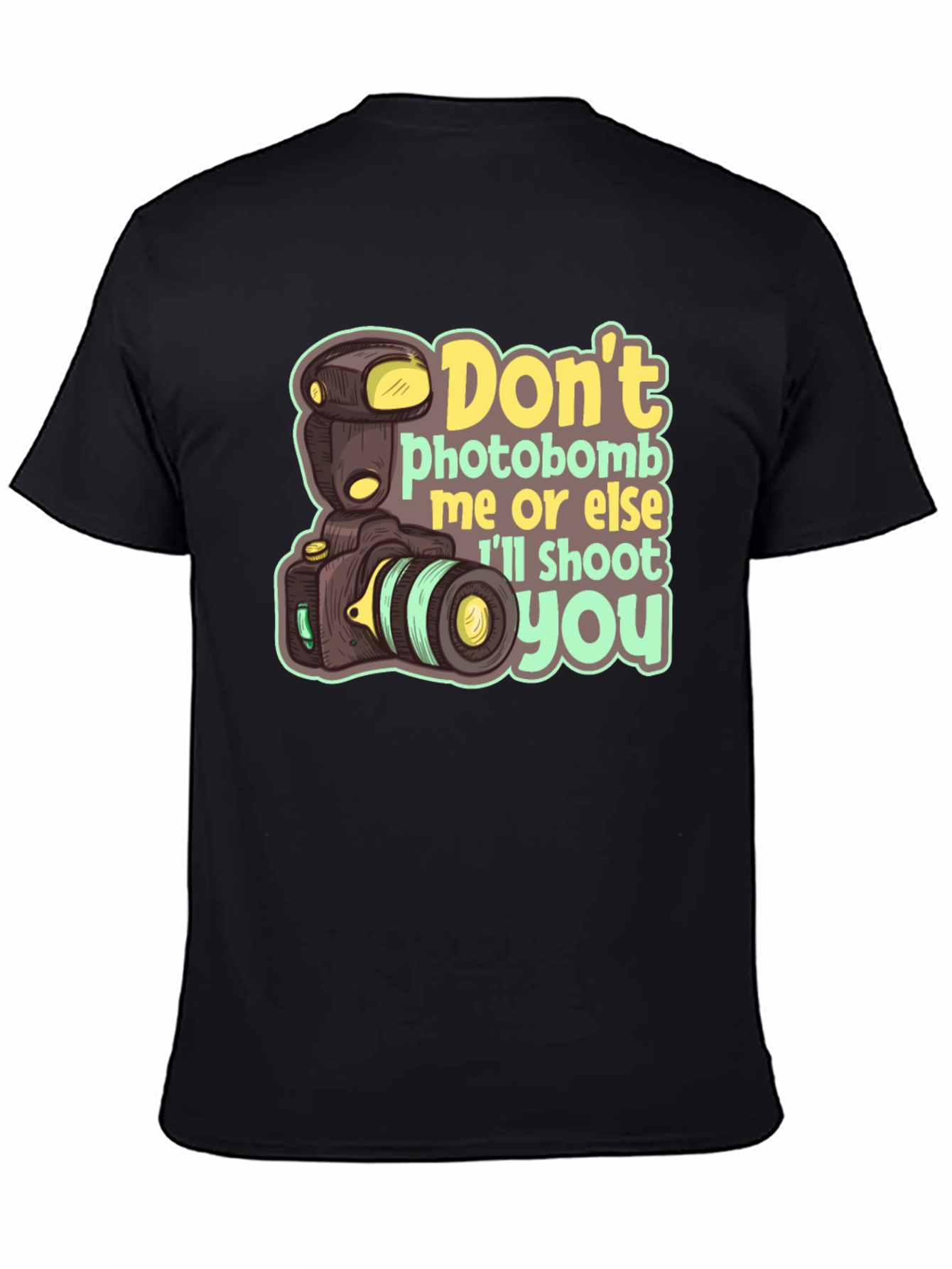 Funny Camera Graphic Tee - Dont Photobomb T-Shirt