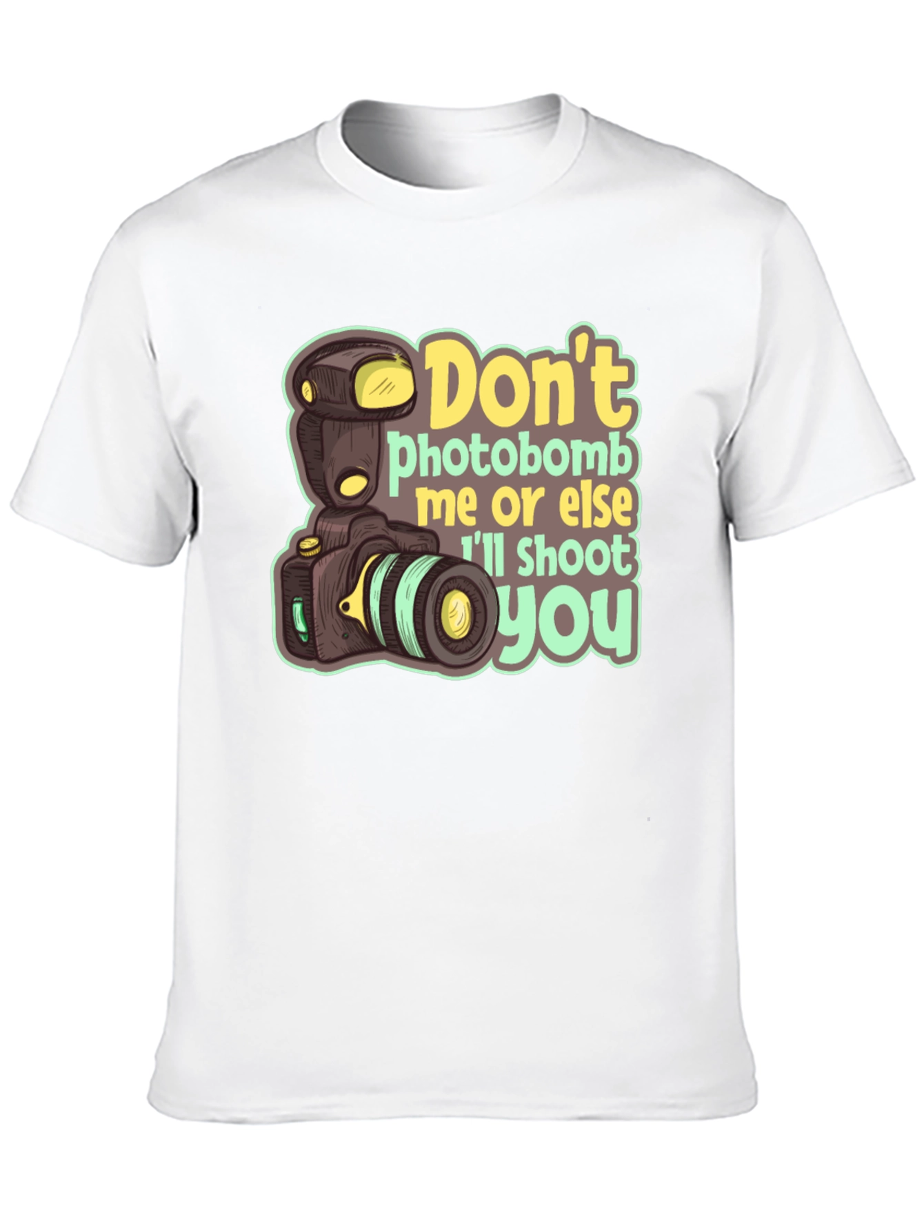 Funny Camera Graphic Tee - Dont Photobomb T-Shirt