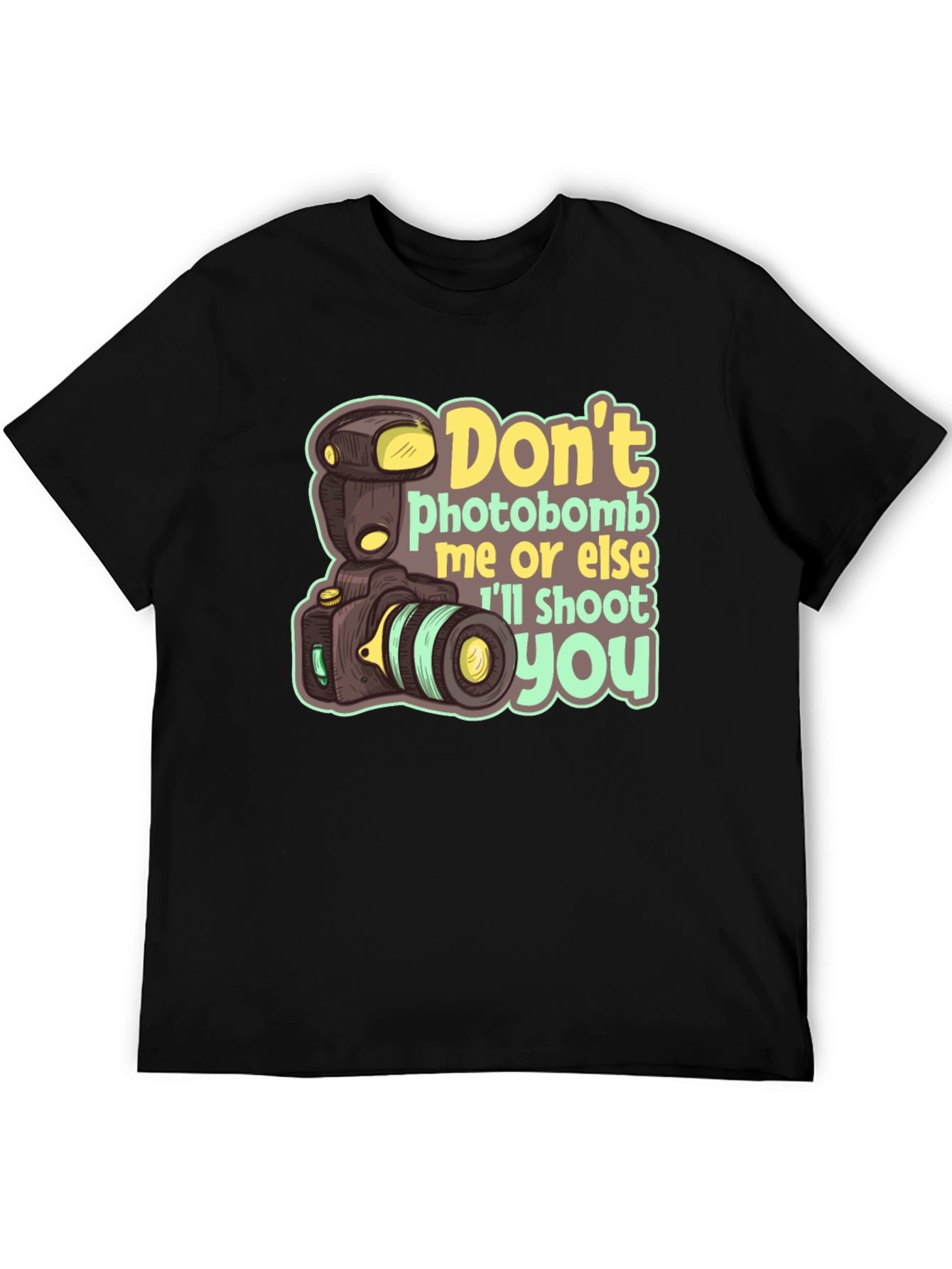 Funny Camera Graphic Tee - Dont Photobomb T-Shirt
