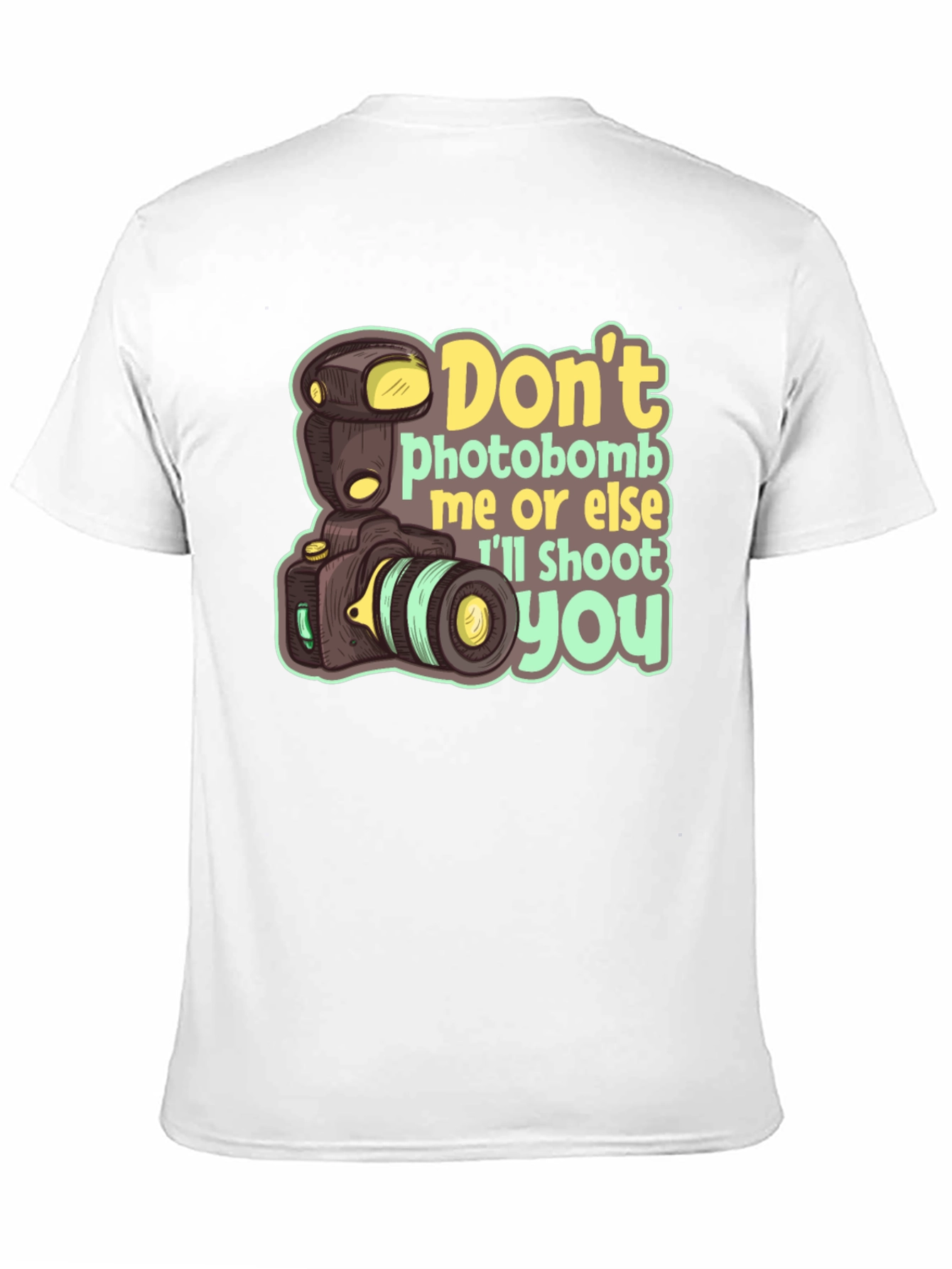 Funny Camera Graphic Tee - Dont Photobomb T-Shirt