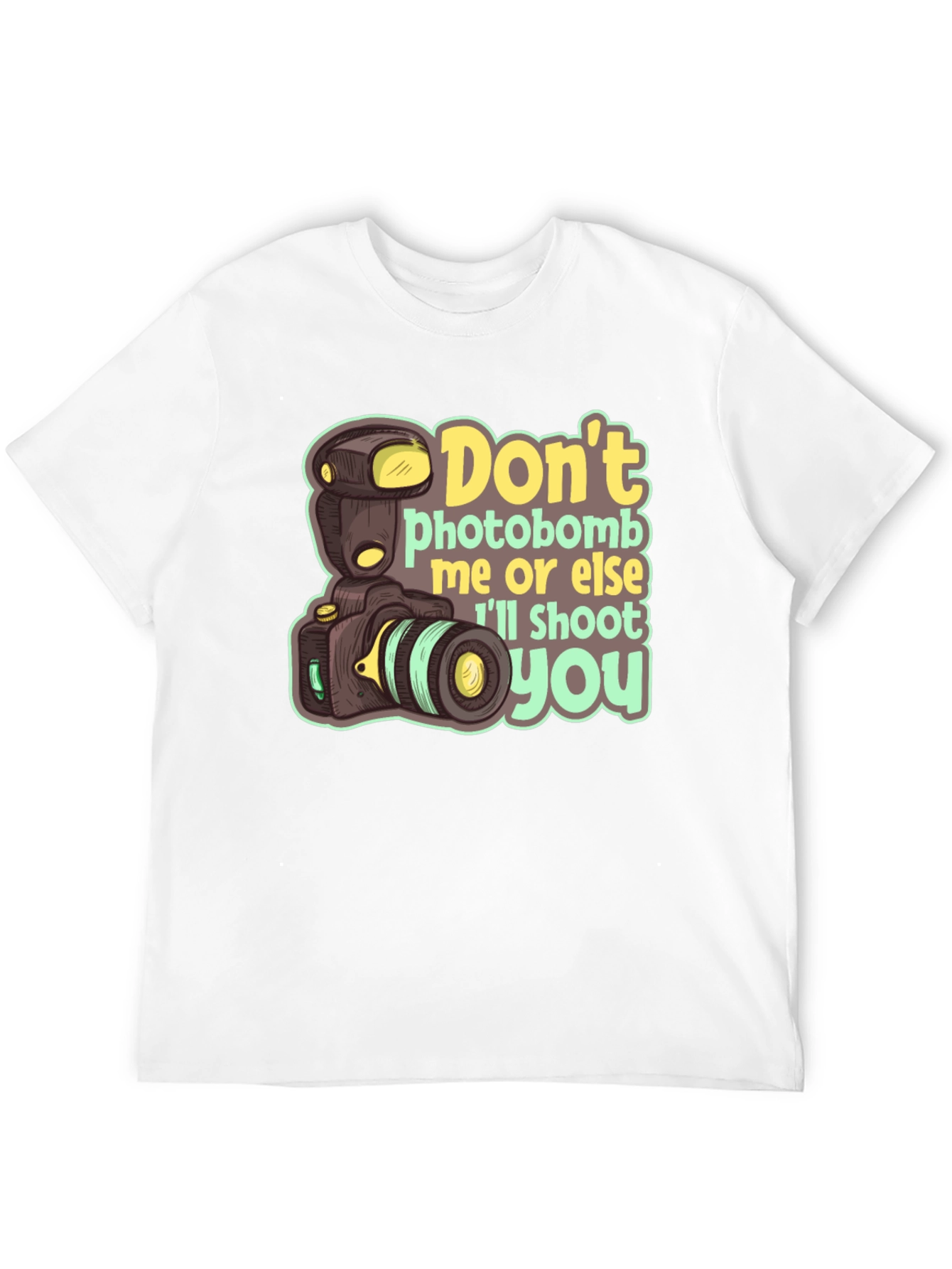 Funny Camera Graphic Tee - Dont Photobomb T-Shirt