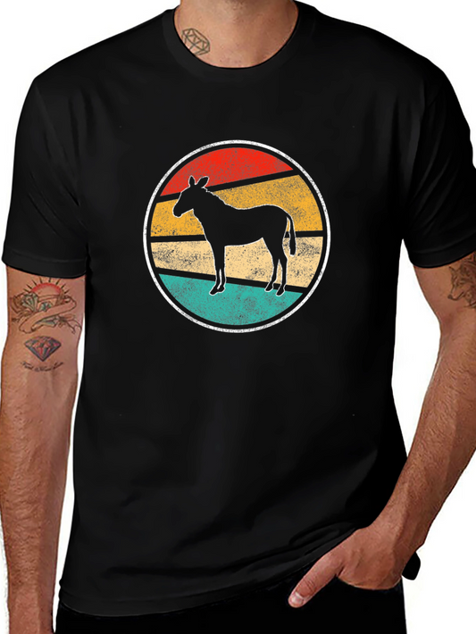 Retro Donkey T-Shirt - Vintage Style Animal Tee