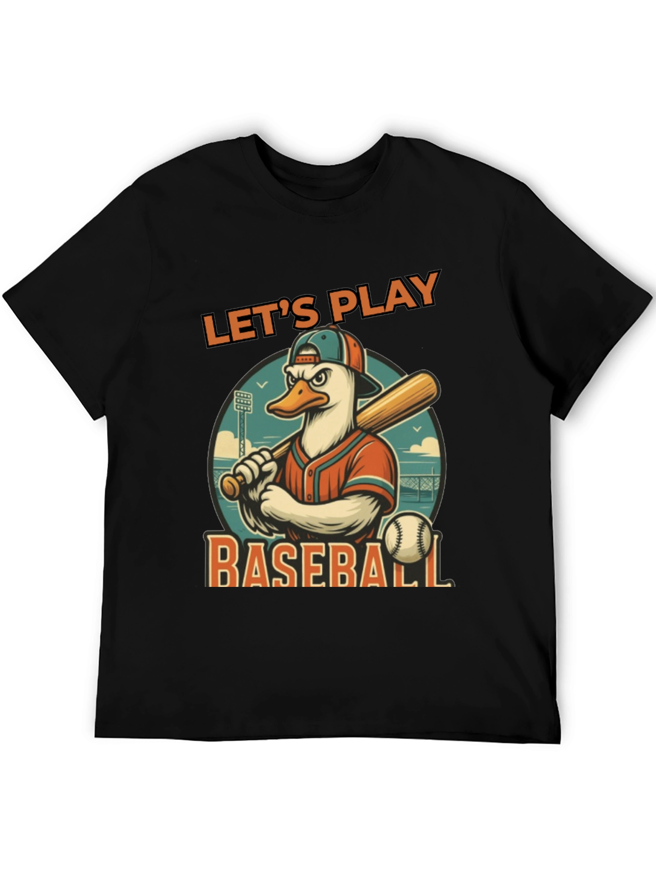 Lets Play Baseball Graphic Tee