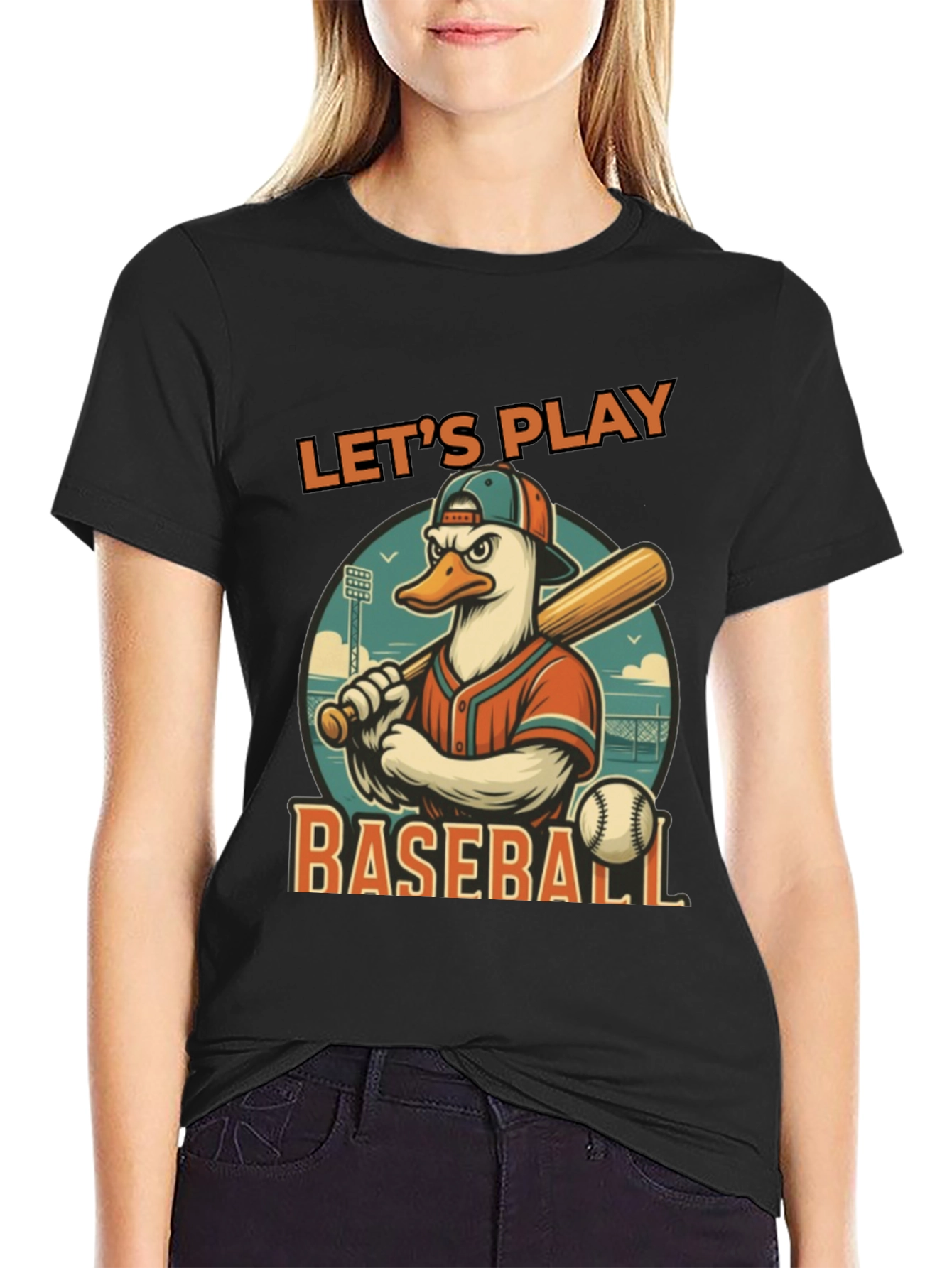 Lets Play Baseball Graphic Tee