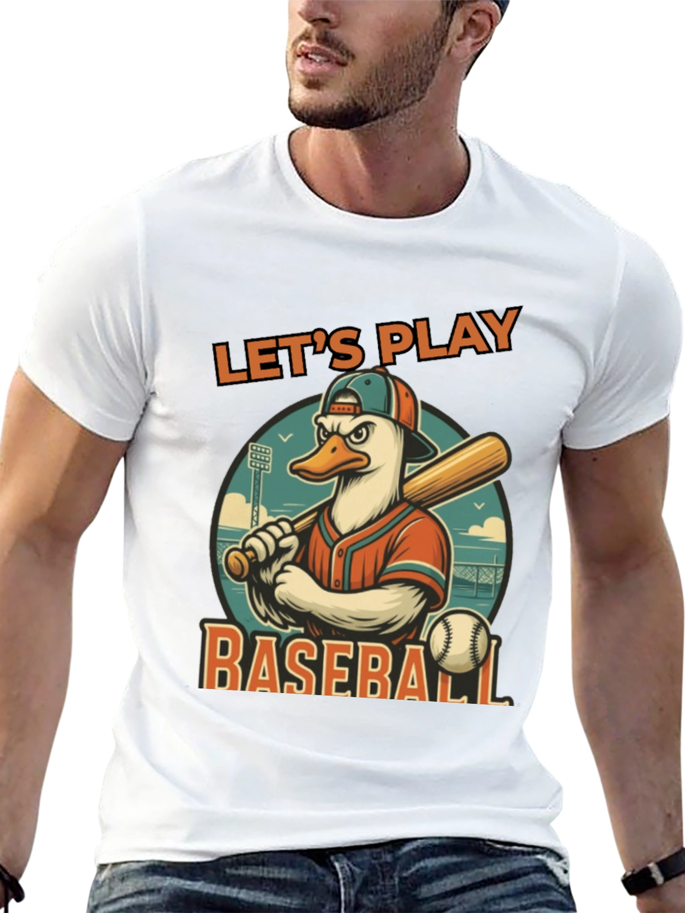 Lets Play Baseball Graphic Tee