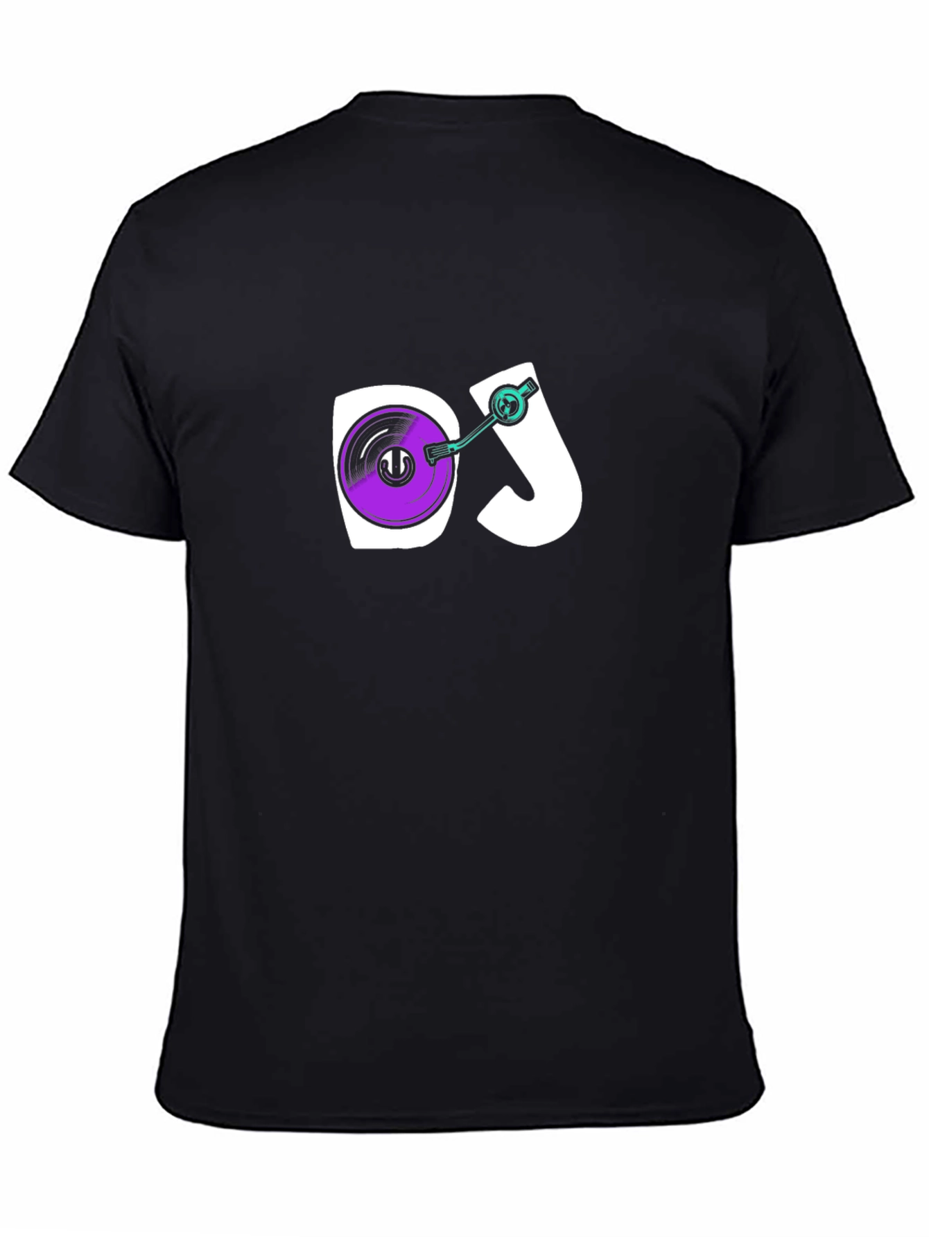DJ Turntable Graphic Tee - Black