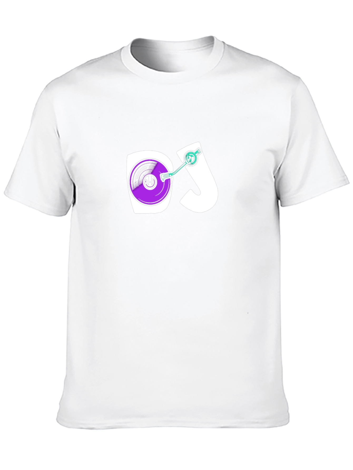 DJ Turntable Graphic Tee - Black