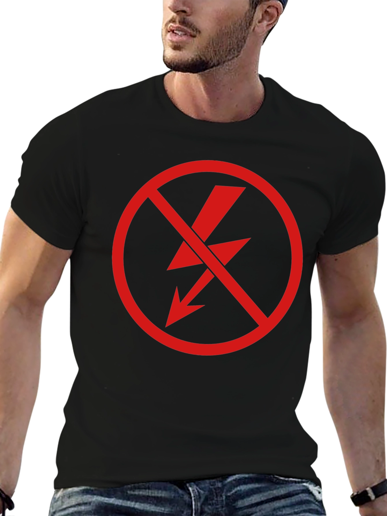 No Power T-Shirt - Graphic Tee - Black