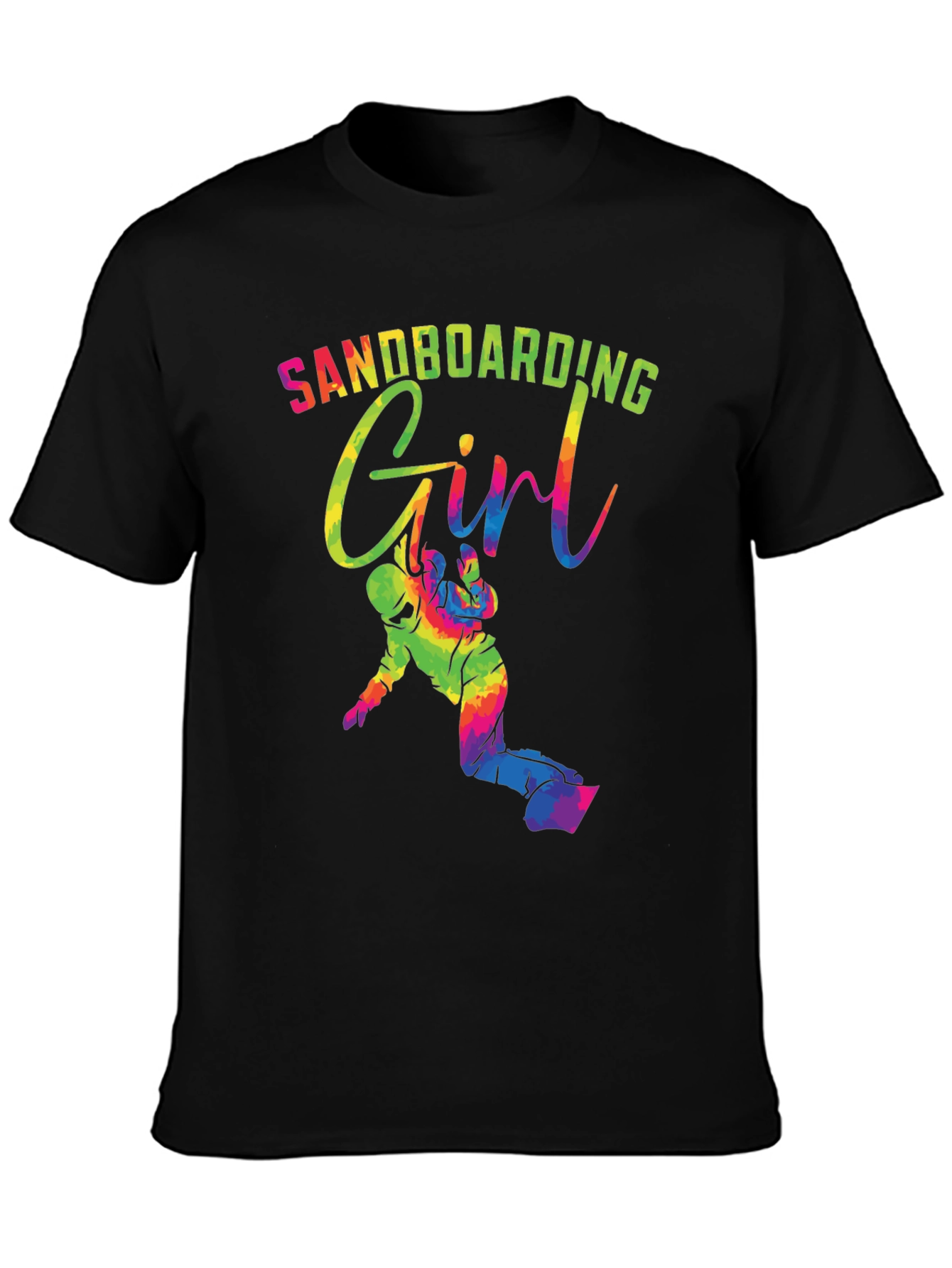 Sandboarding Girl Tie-Dye Graphic Tee