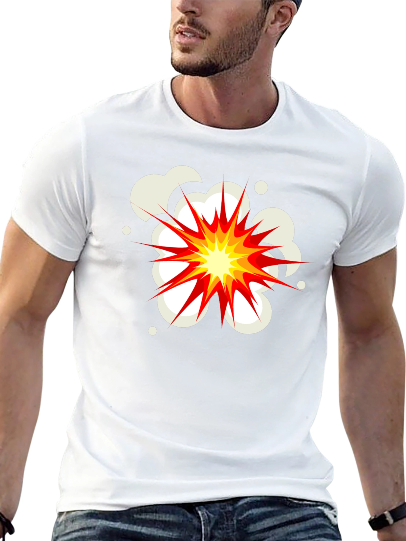 Explosion Graphic Black T-Shirt
