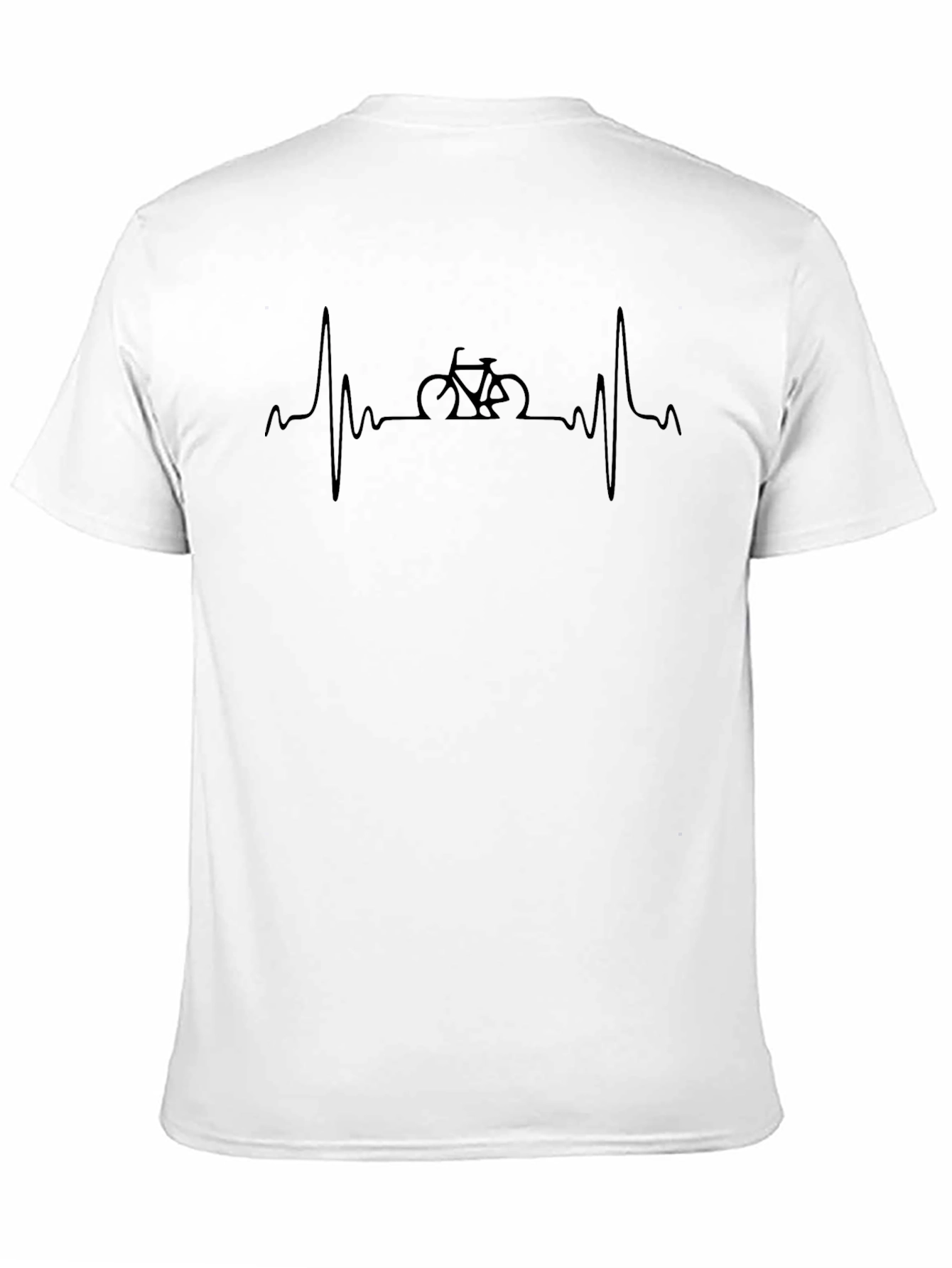Bicycle Heartbeat Graphic Tee - Black