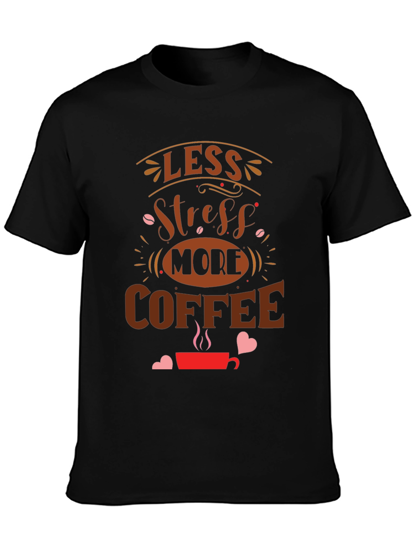 Less Stress More Coffee Graphic Tee