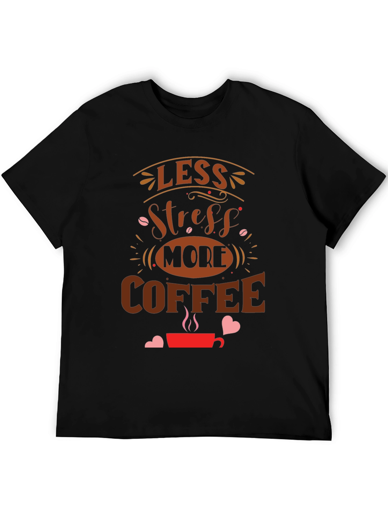 Less Stress More Coffee Graphic Tee