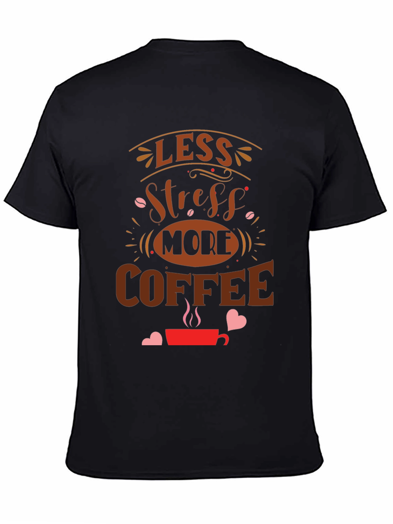 Less Stress More Coffee Graphic Tee