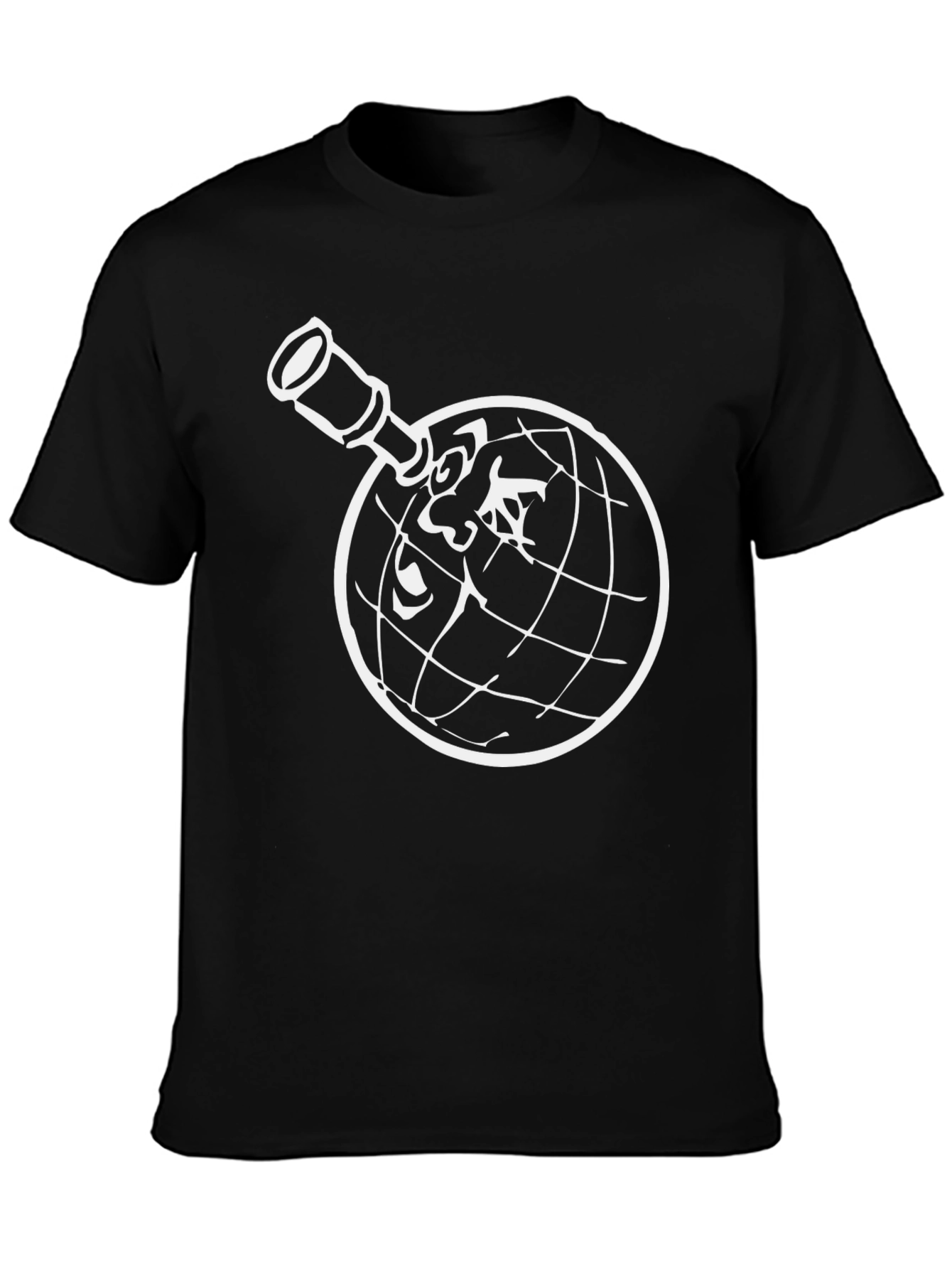 Globe & Telescope Graphic T-Shirt