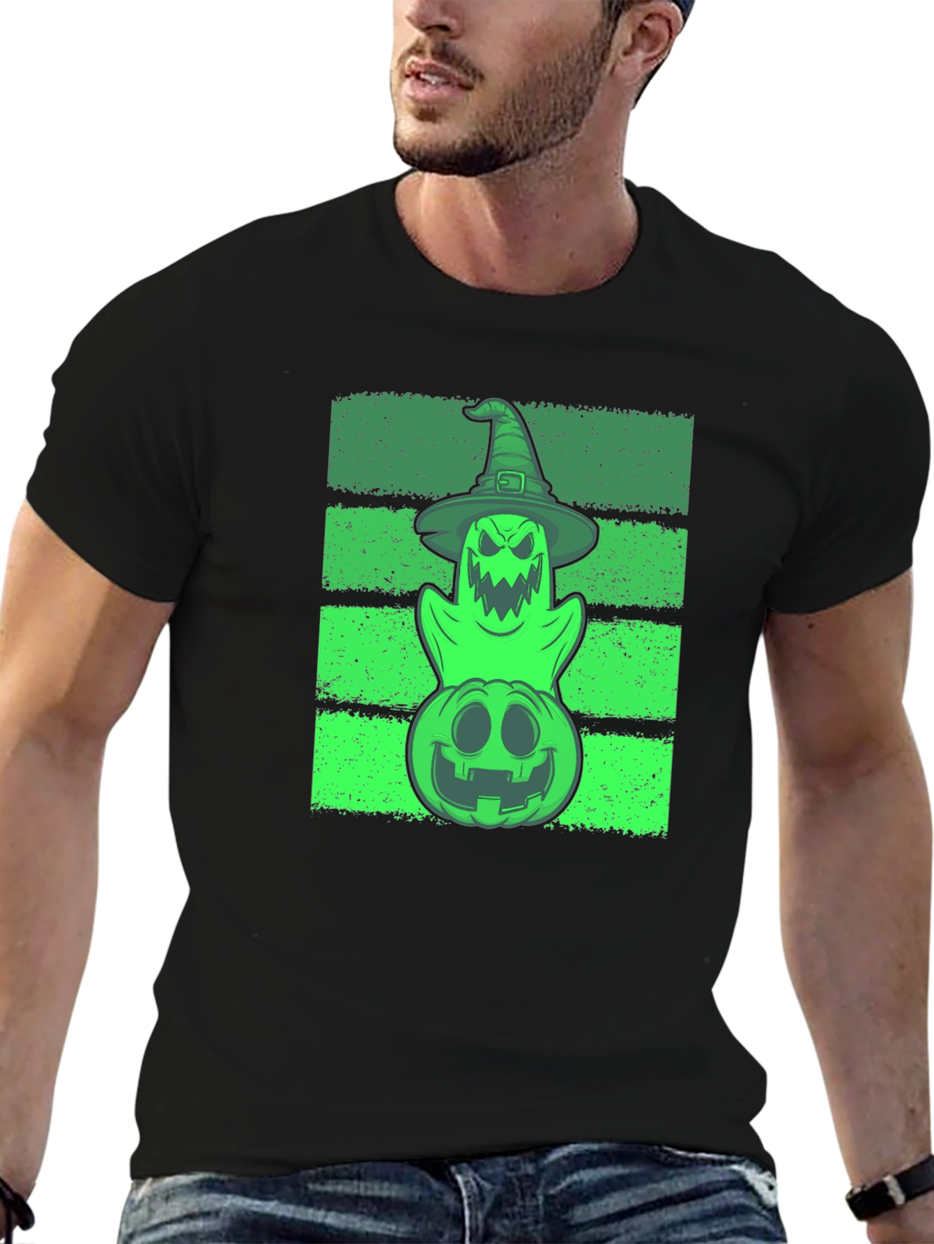 Spooky Stacked Halloween Graphic Tee