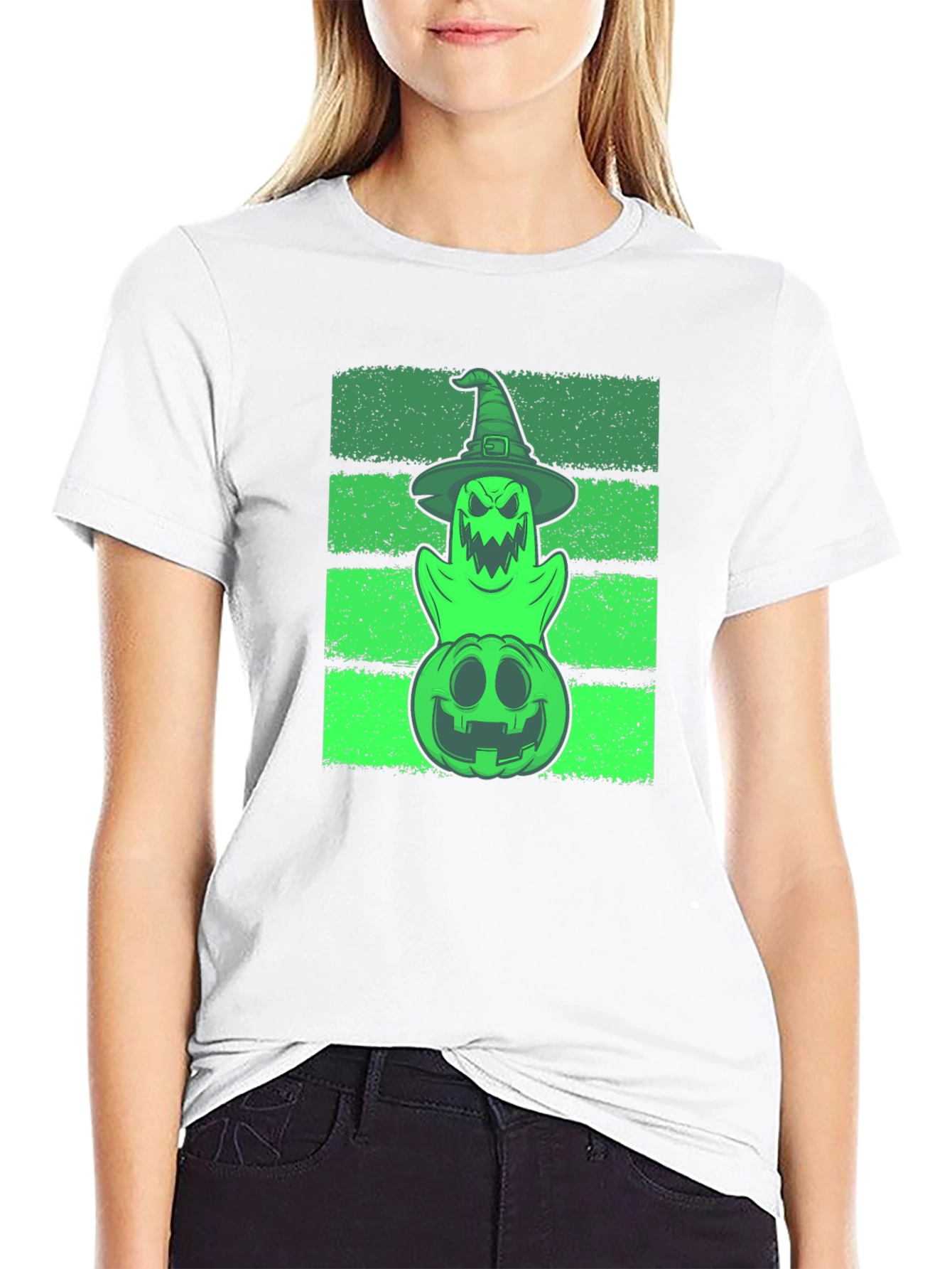 Spooky Stacked Halloween Graphic Tee