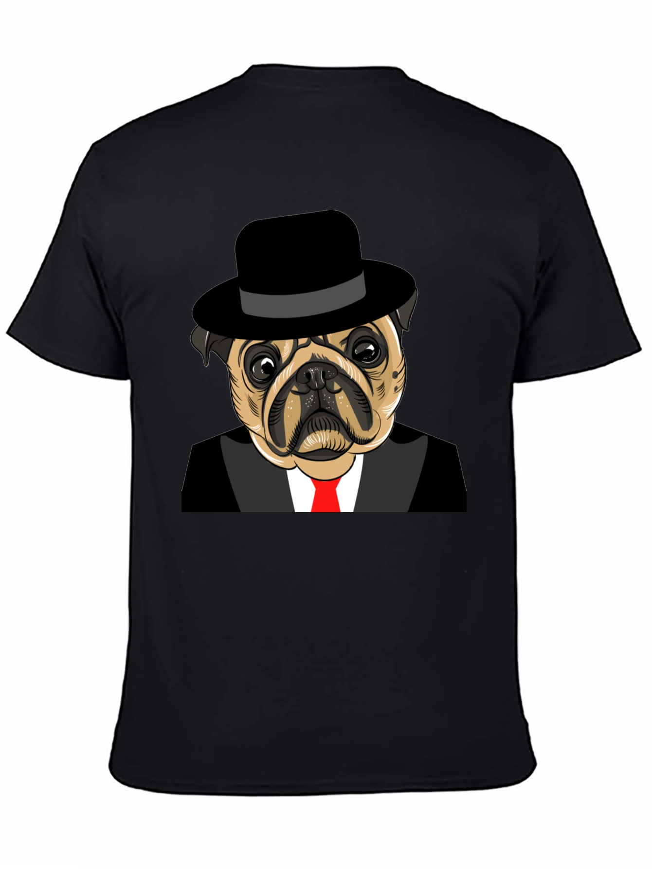 Pug in Suit Graphic Tee