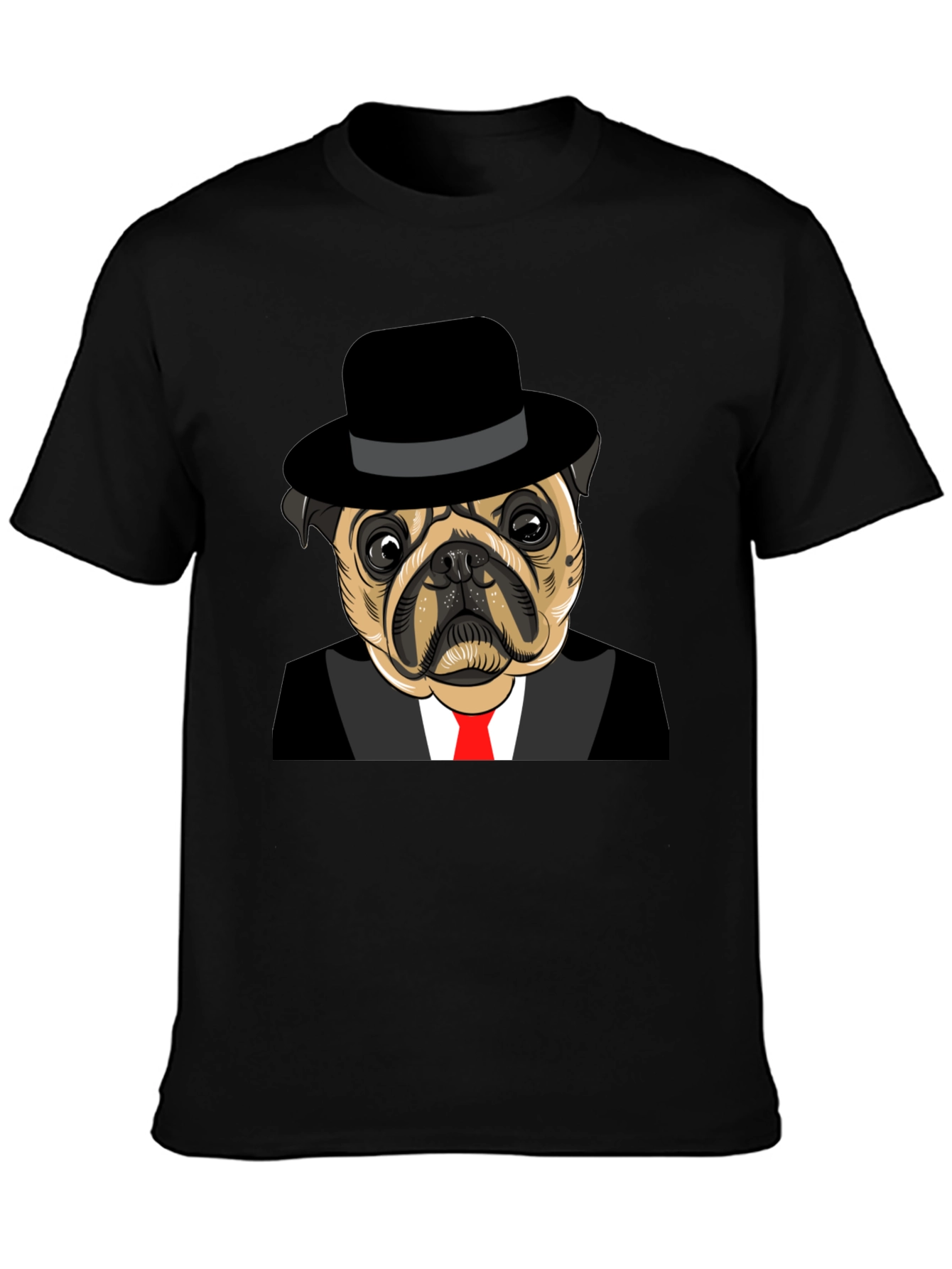 Pug in Suit Graphic Tee