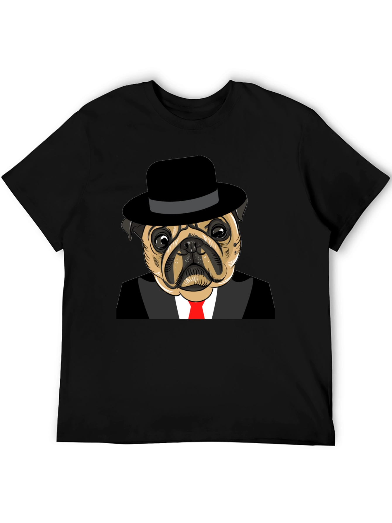 Pug in Suit Graphic Tee