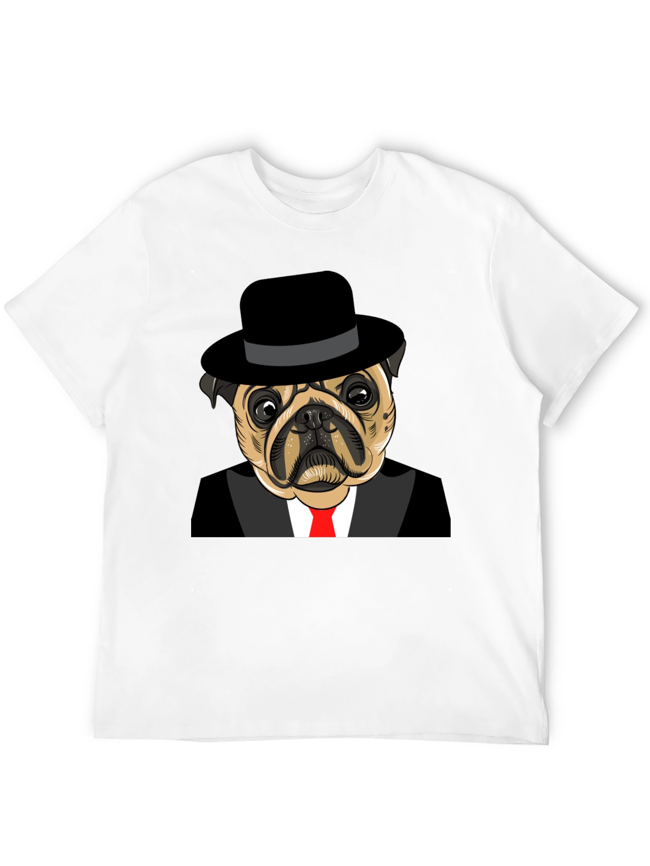 Pug in Suit Graphic Tee