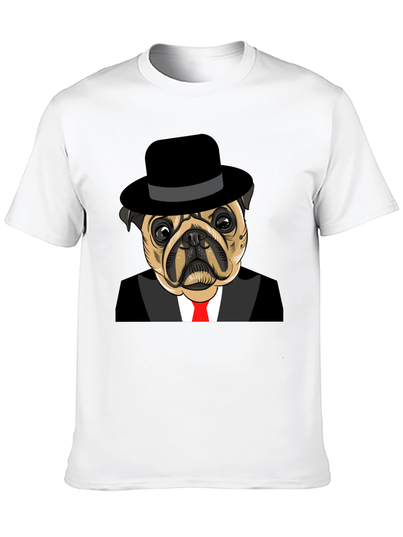 Pug in Suit Graphic Tee