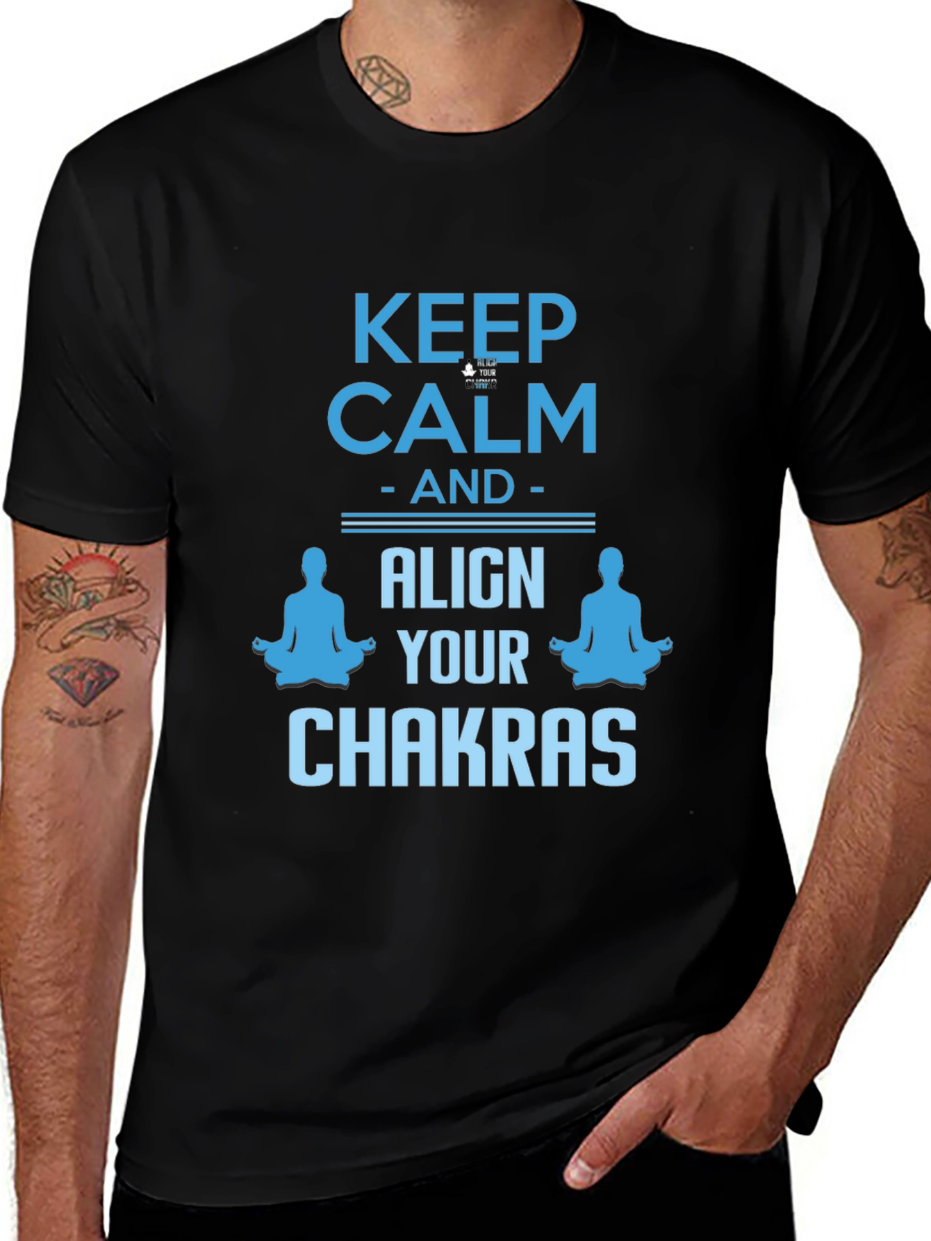 Keep Calm & Align Chakras Graphic T-Shirt