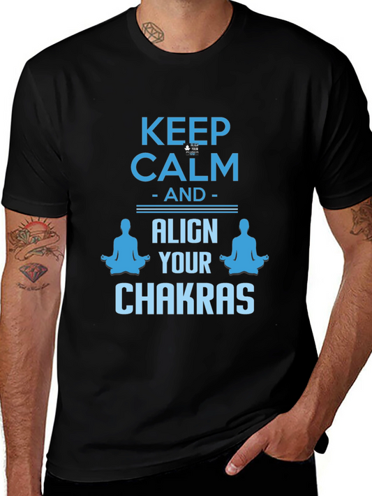 Keep Calm & Align Chakras Graphic T-Shirt