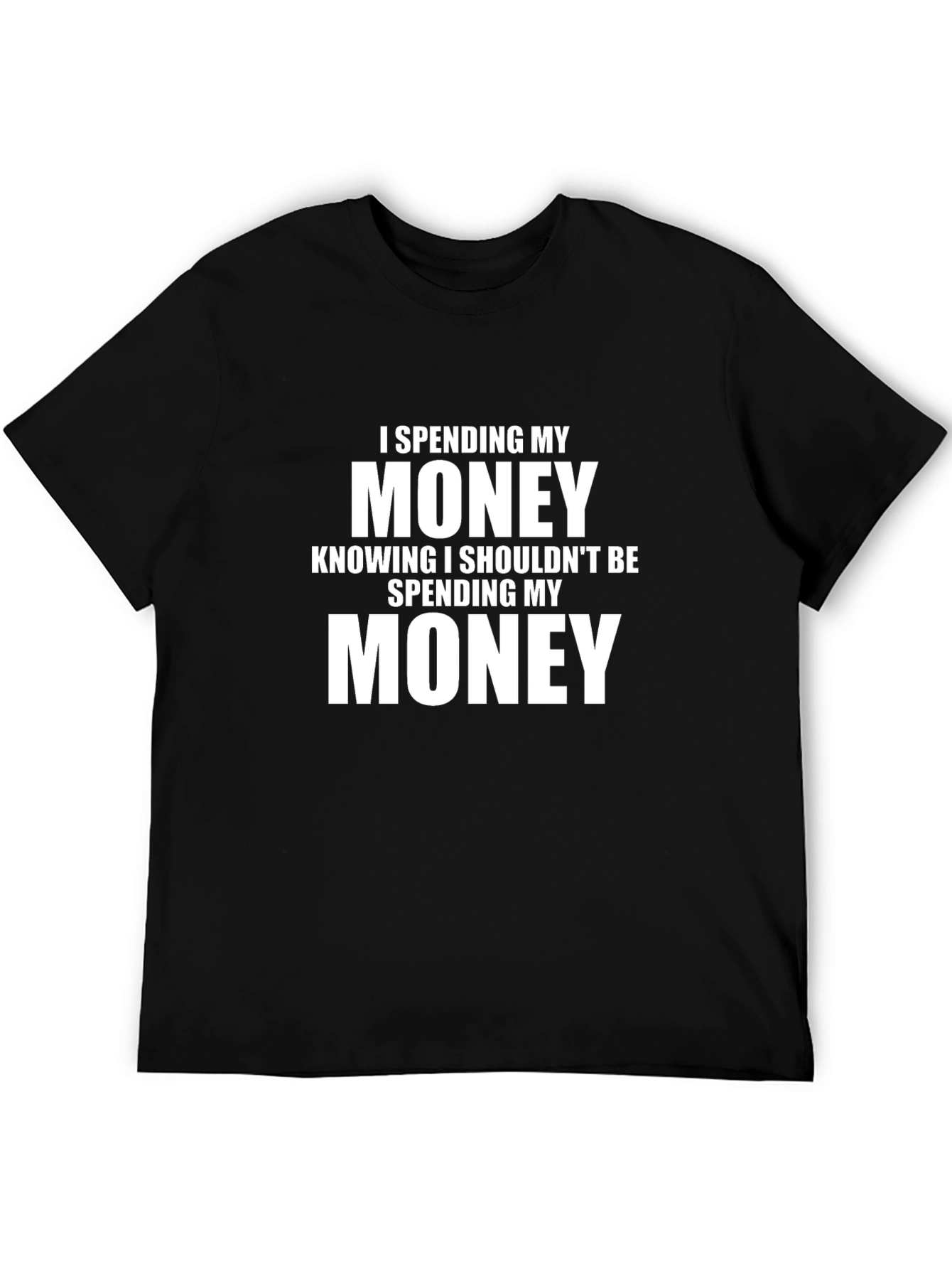 Spending Money Graphic Tee - Black