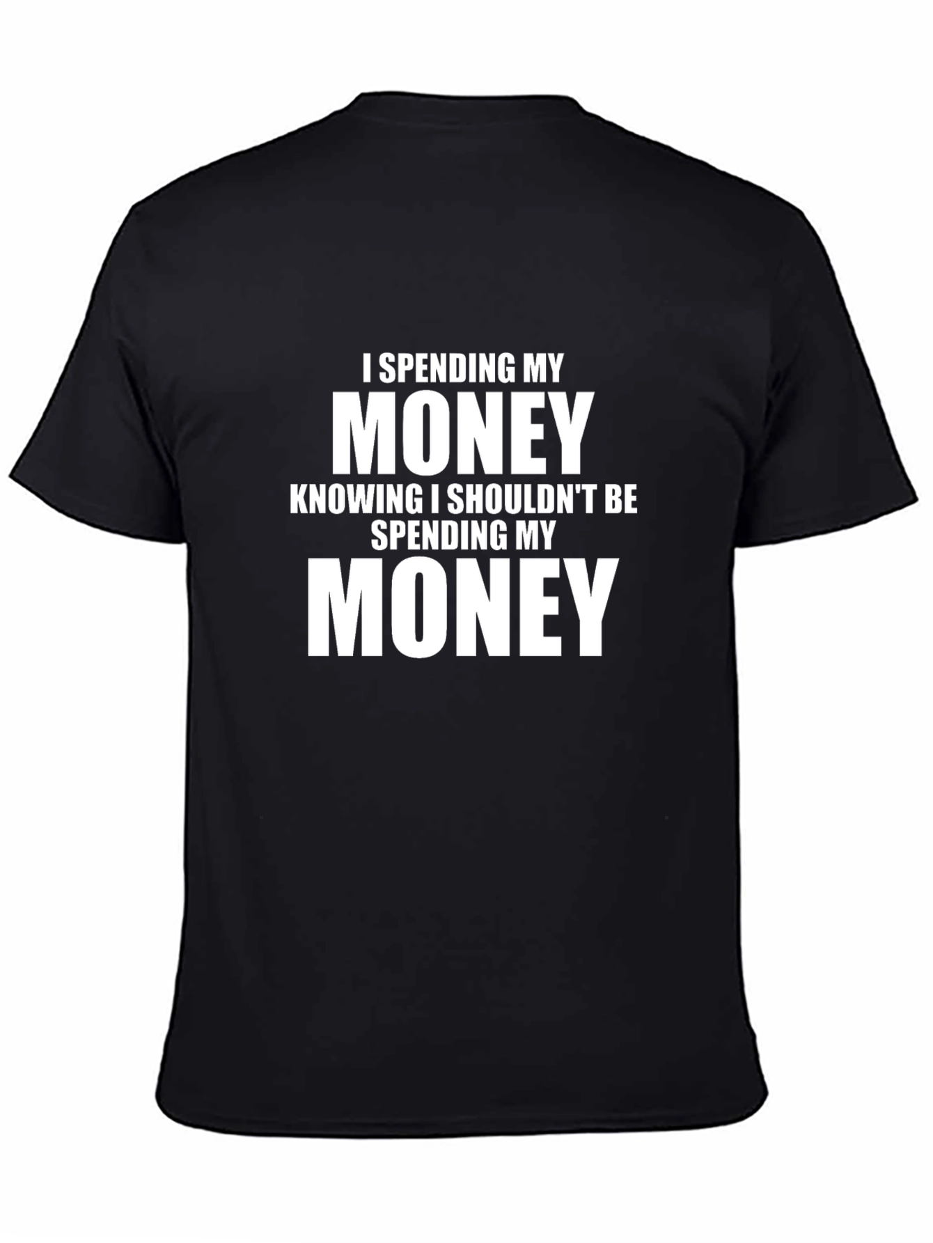 Spending Money Graphic Tee - Black