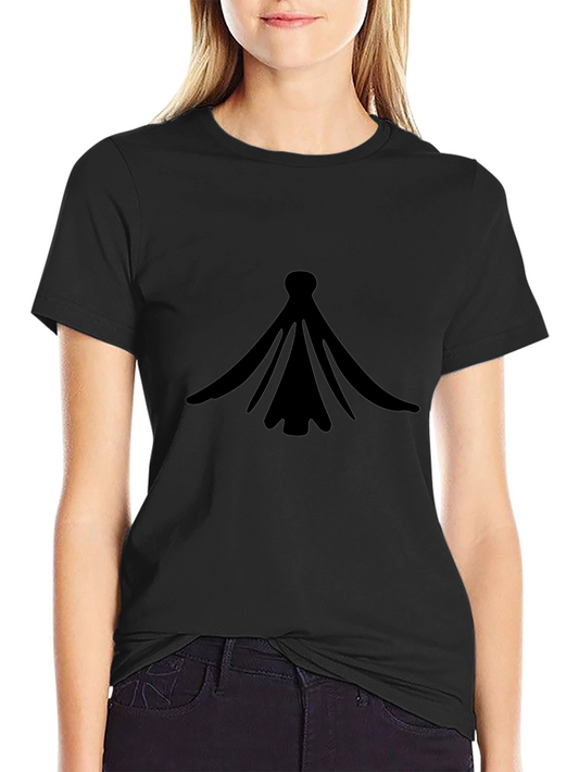 Black Graphic Tee - Abstract Design