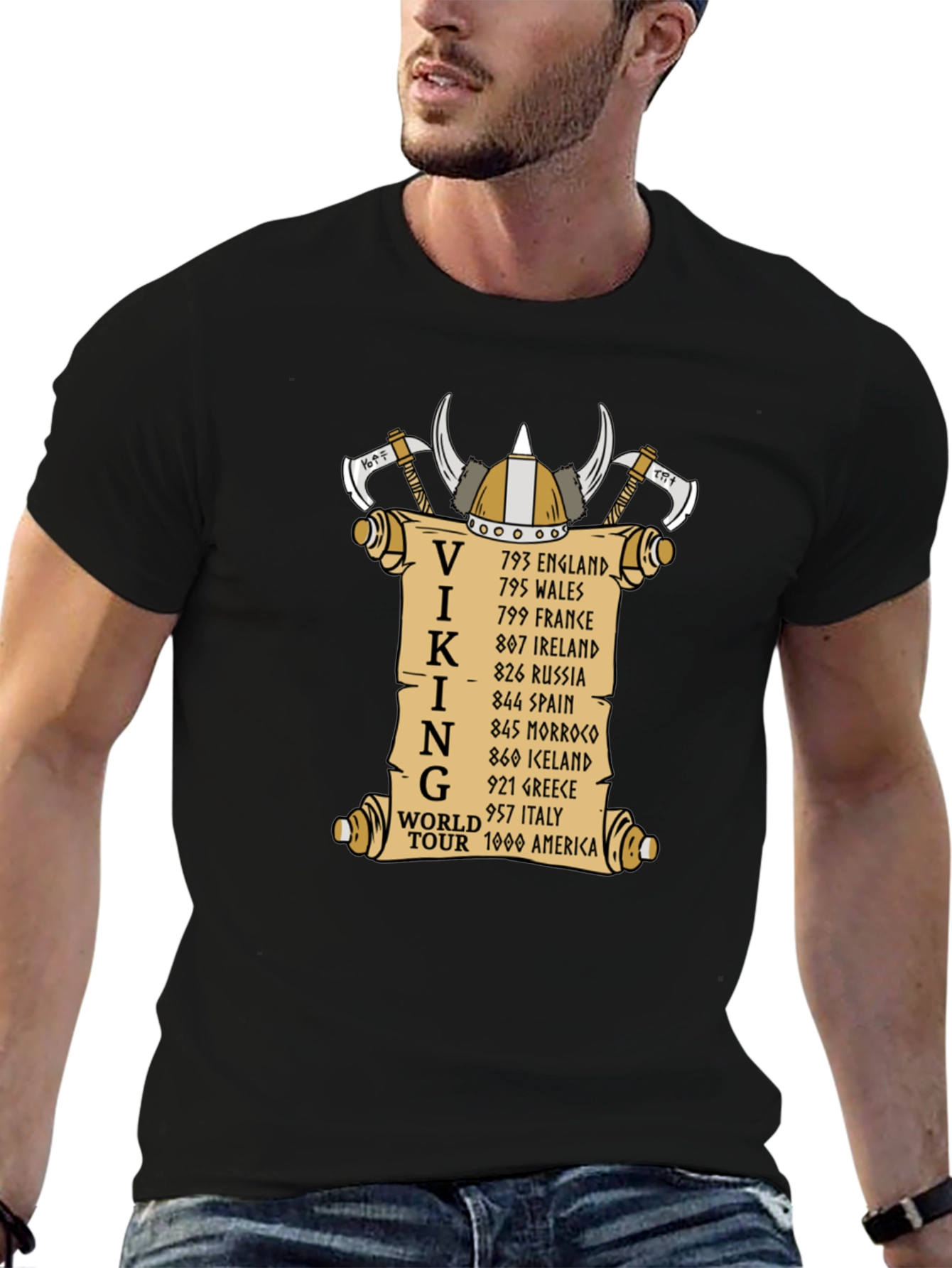 Viking World Tour T-Shirt - Black