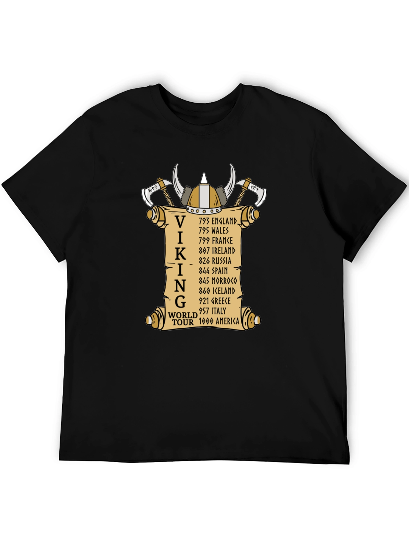Viking World Tour T-Shirt - Black