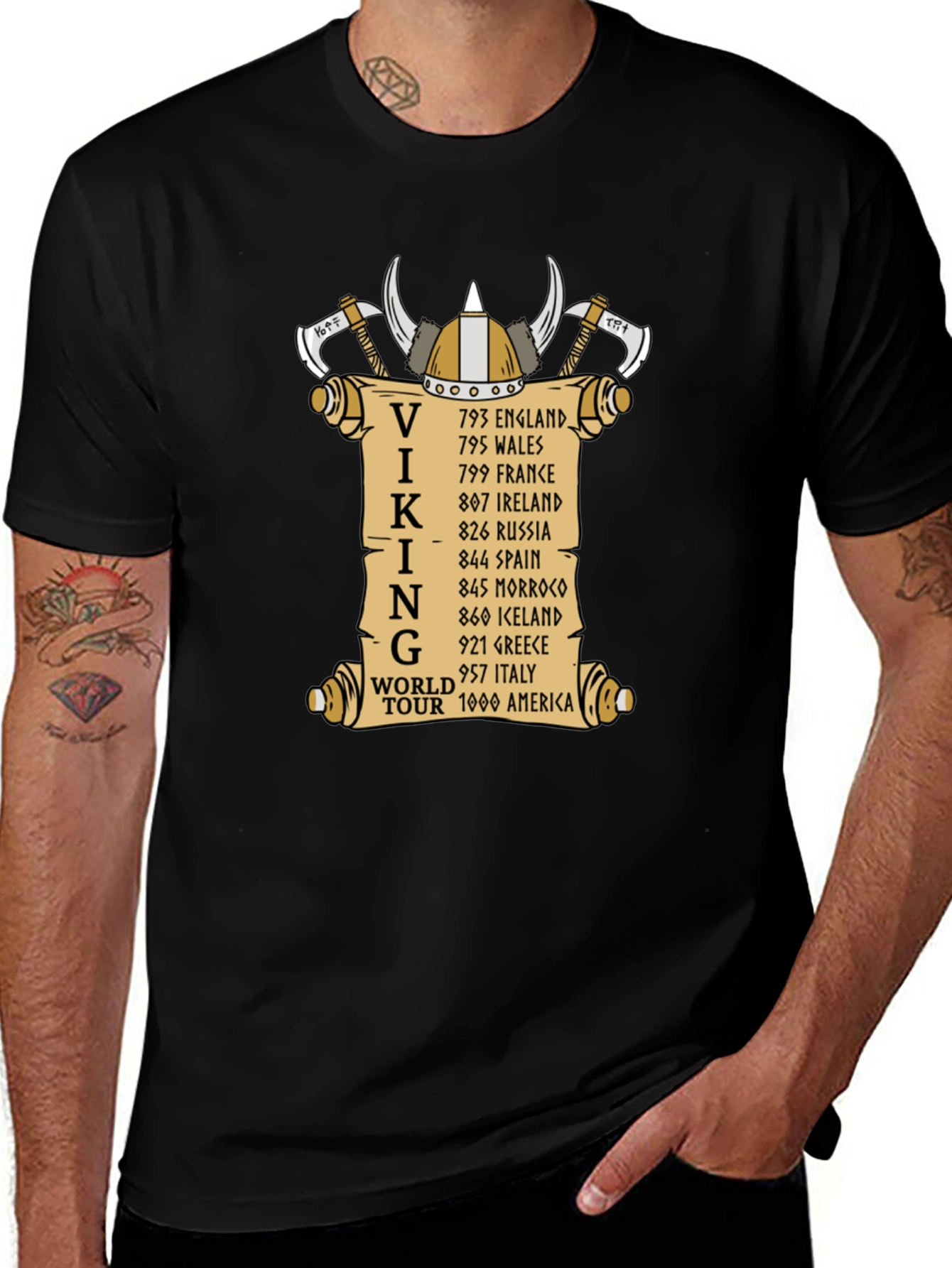 Viking World Tour T-Shirt - Black