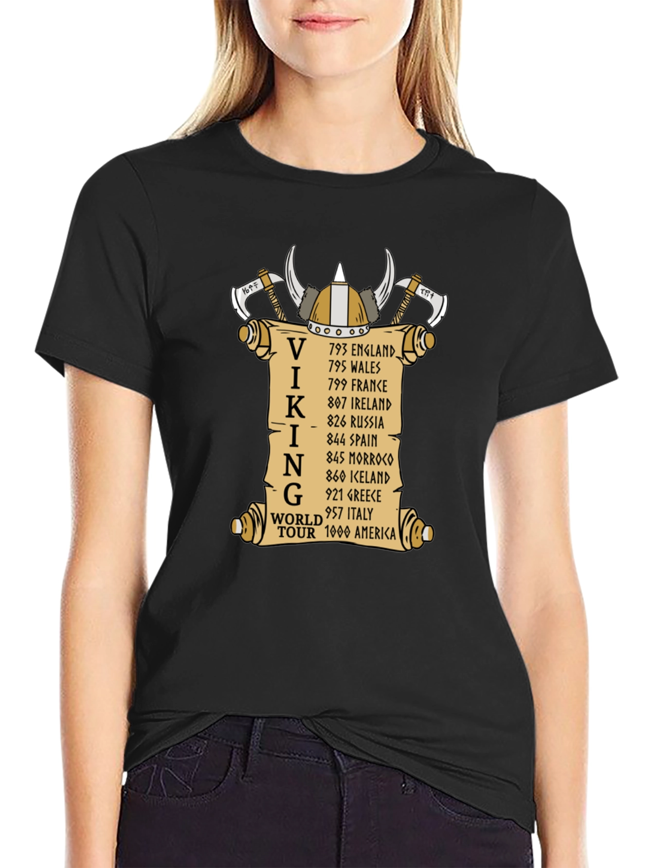 Viking World Tour T-Shirt - Black