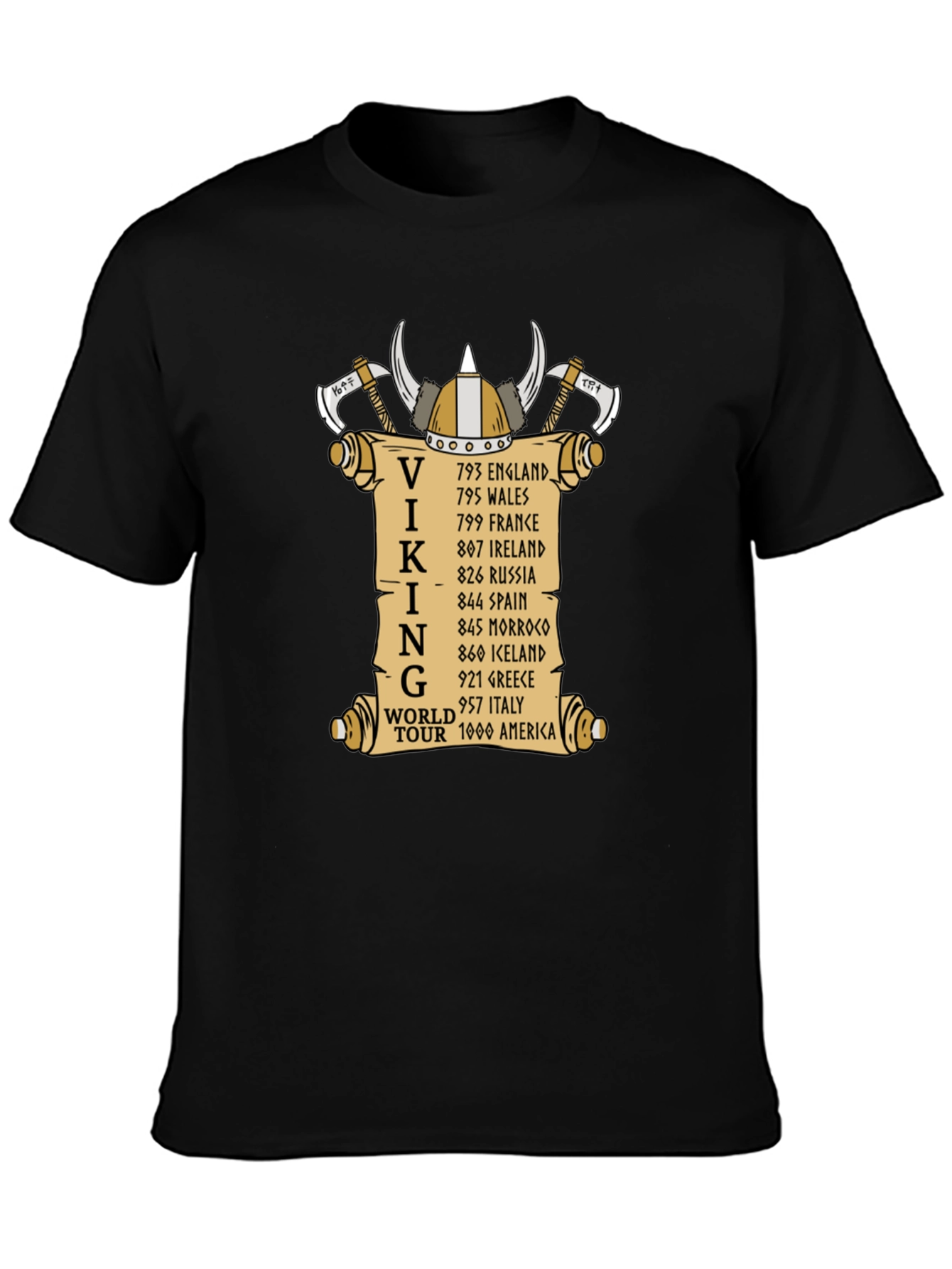 Viking World Tour T-Shirt - Black