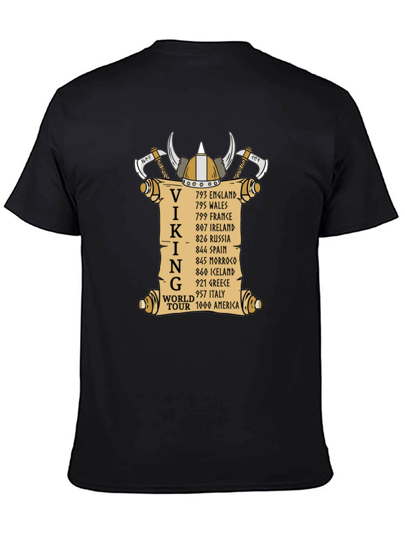 Viking World Tour T-Shirt - Black
