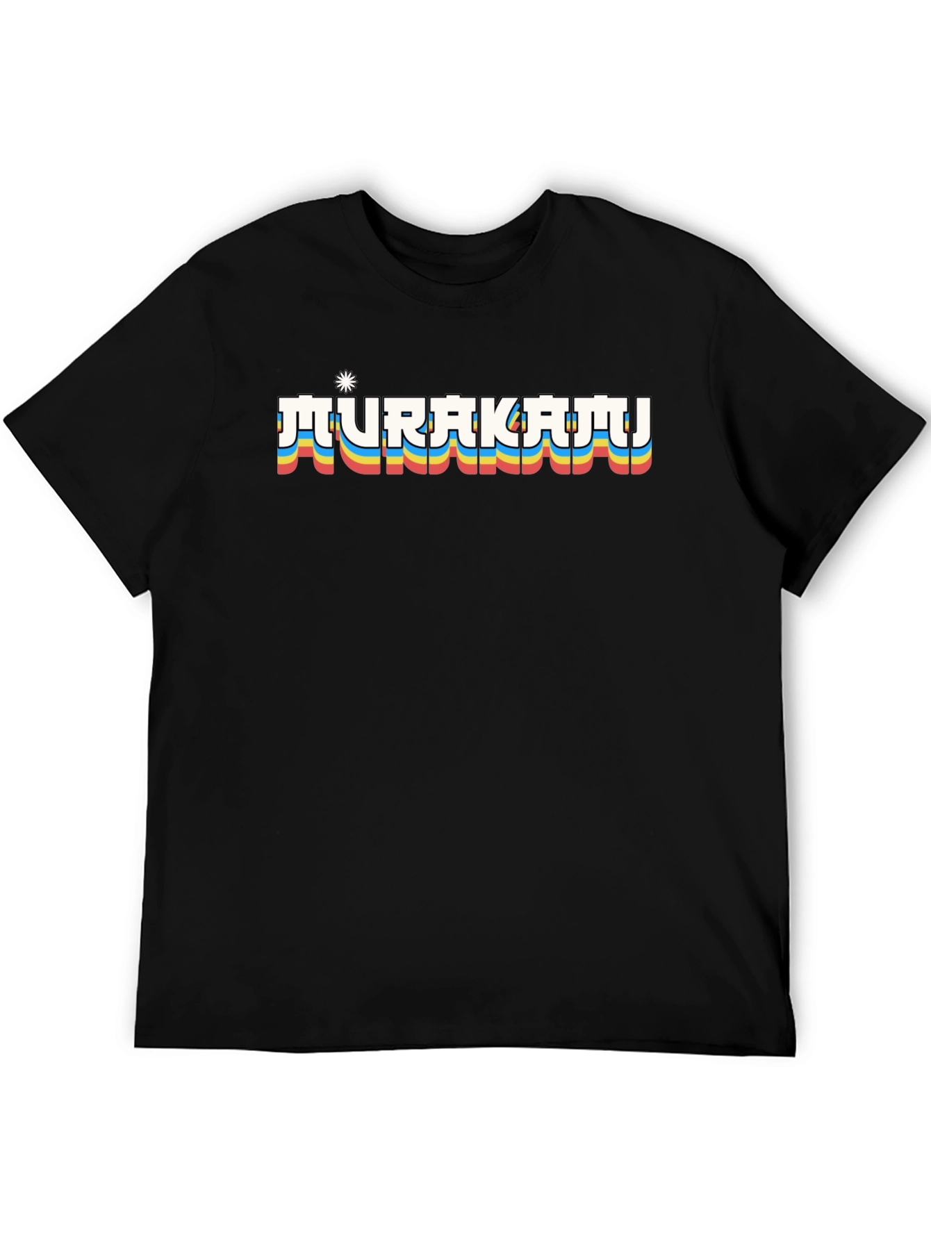Retro Murakami T-Shirt - Black