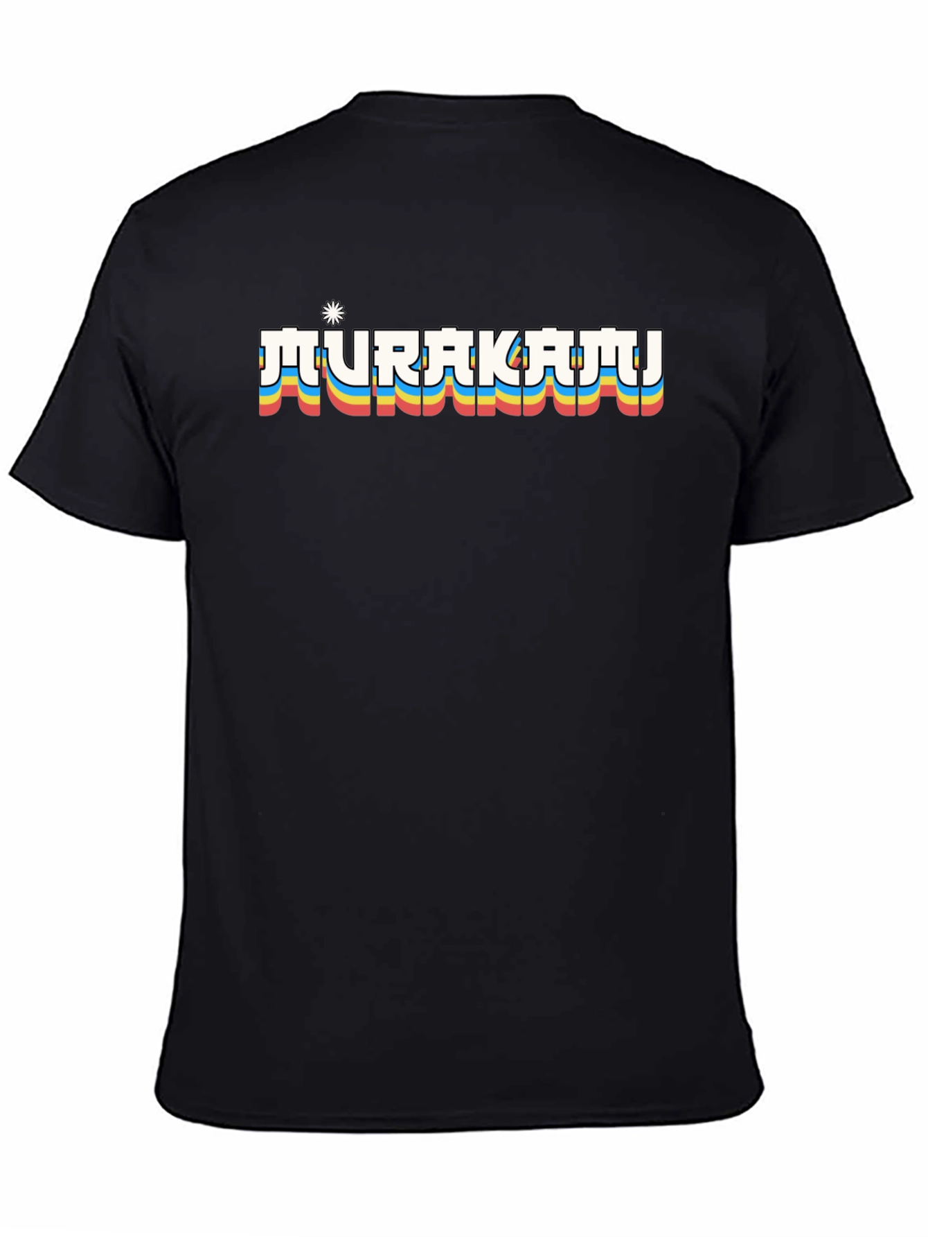 Retro Murakami T-Shirt - Black