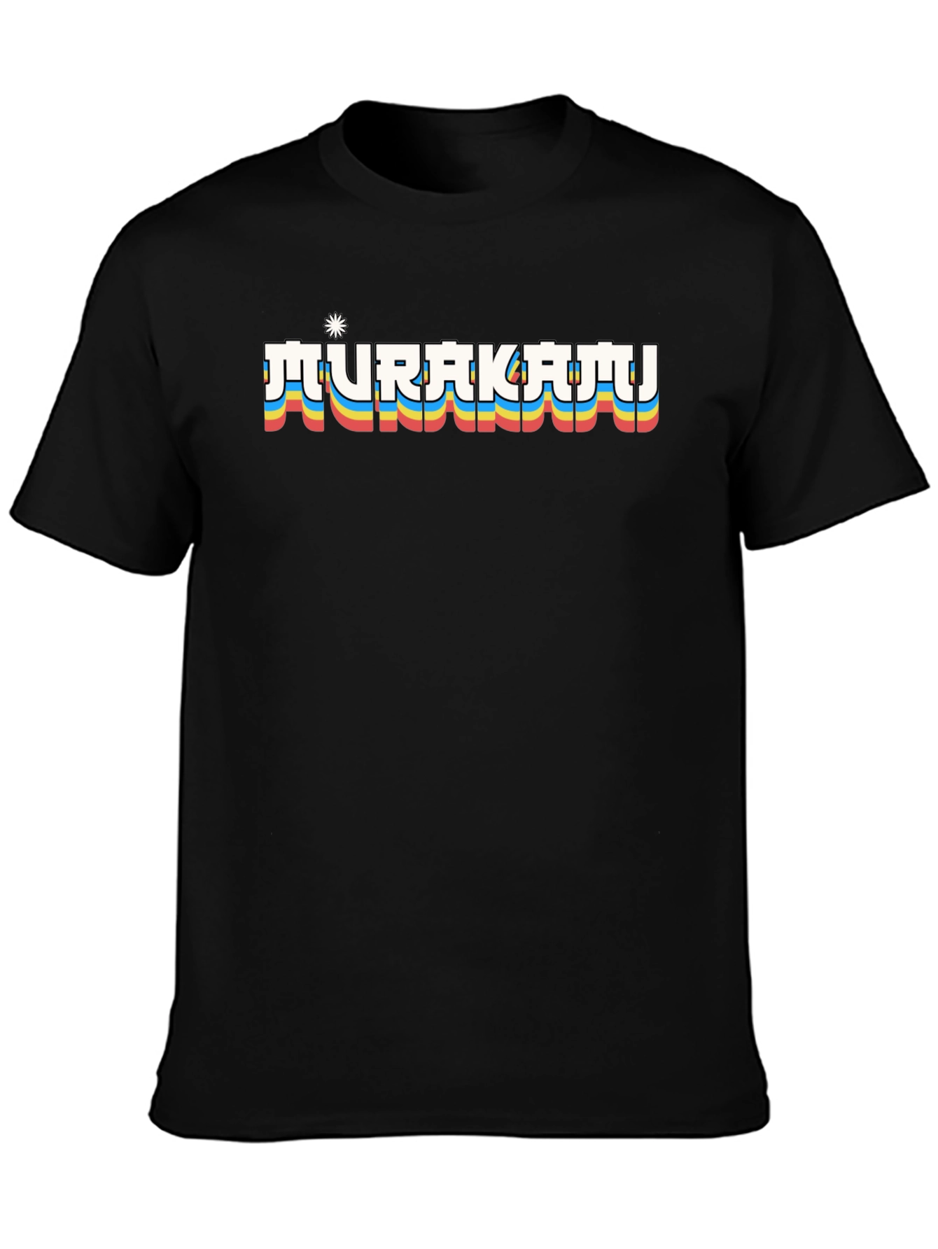Retro Murakami T-Shirt - Black