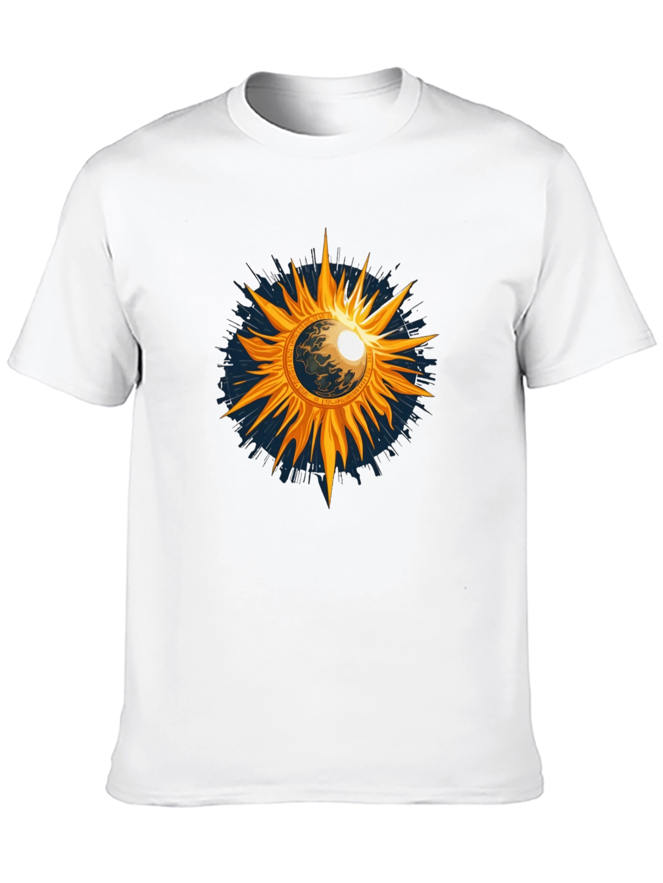 Cosmic Sun Graphic Tee - Black