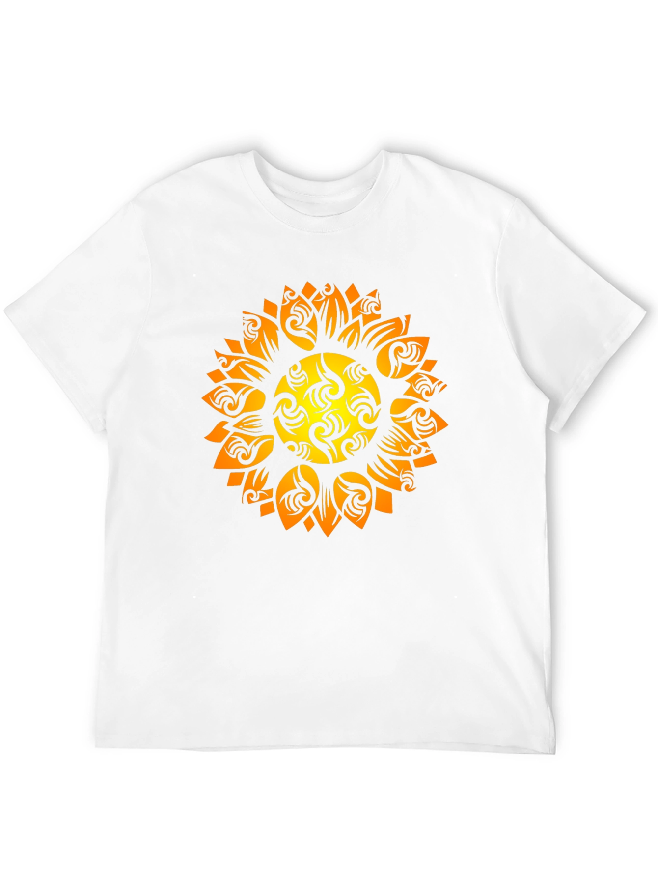 Tribal Sun Graphic Black Tee
