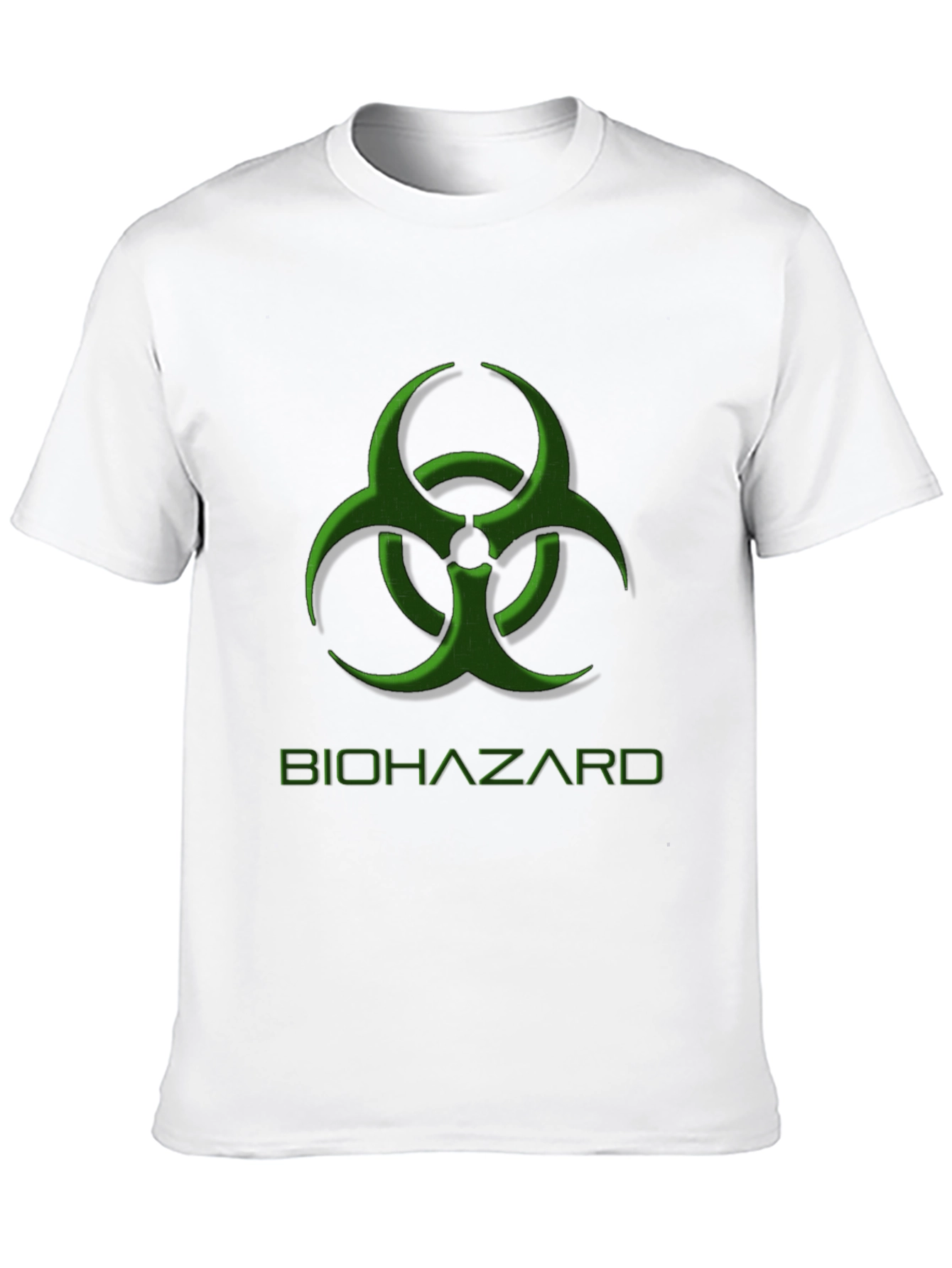 Biohazard Symbol Graphic Tee - Caution Black T-Shirt