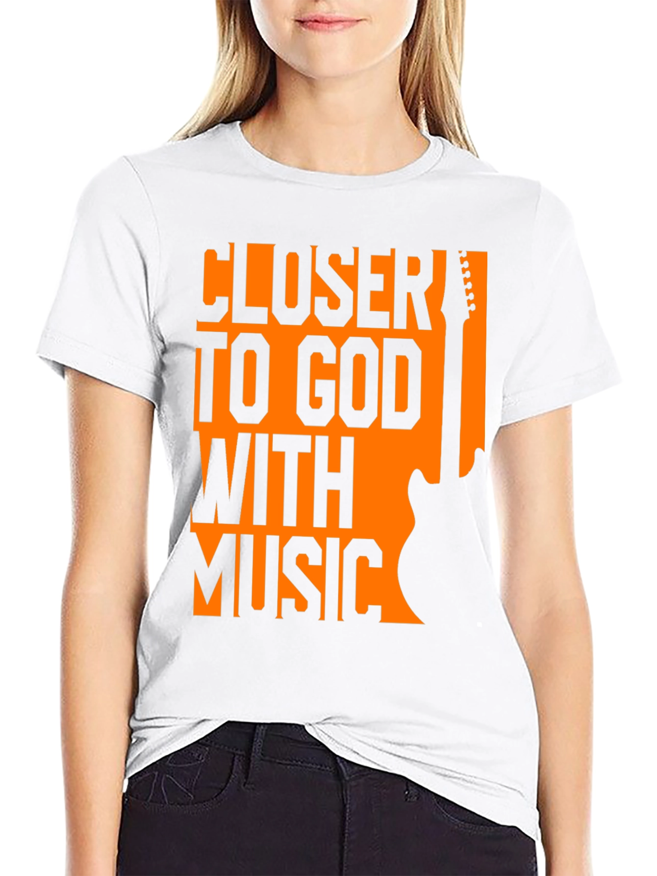 Closer To God With Music Graphic Tee
