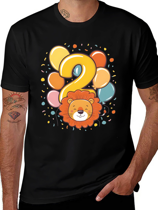 Kids 2nd Birthday Lion T-Shirt