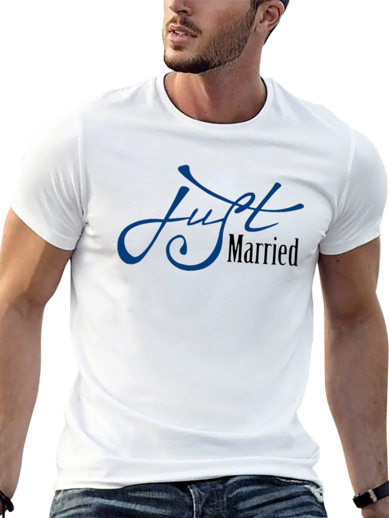 Just Married Black T-Shirt