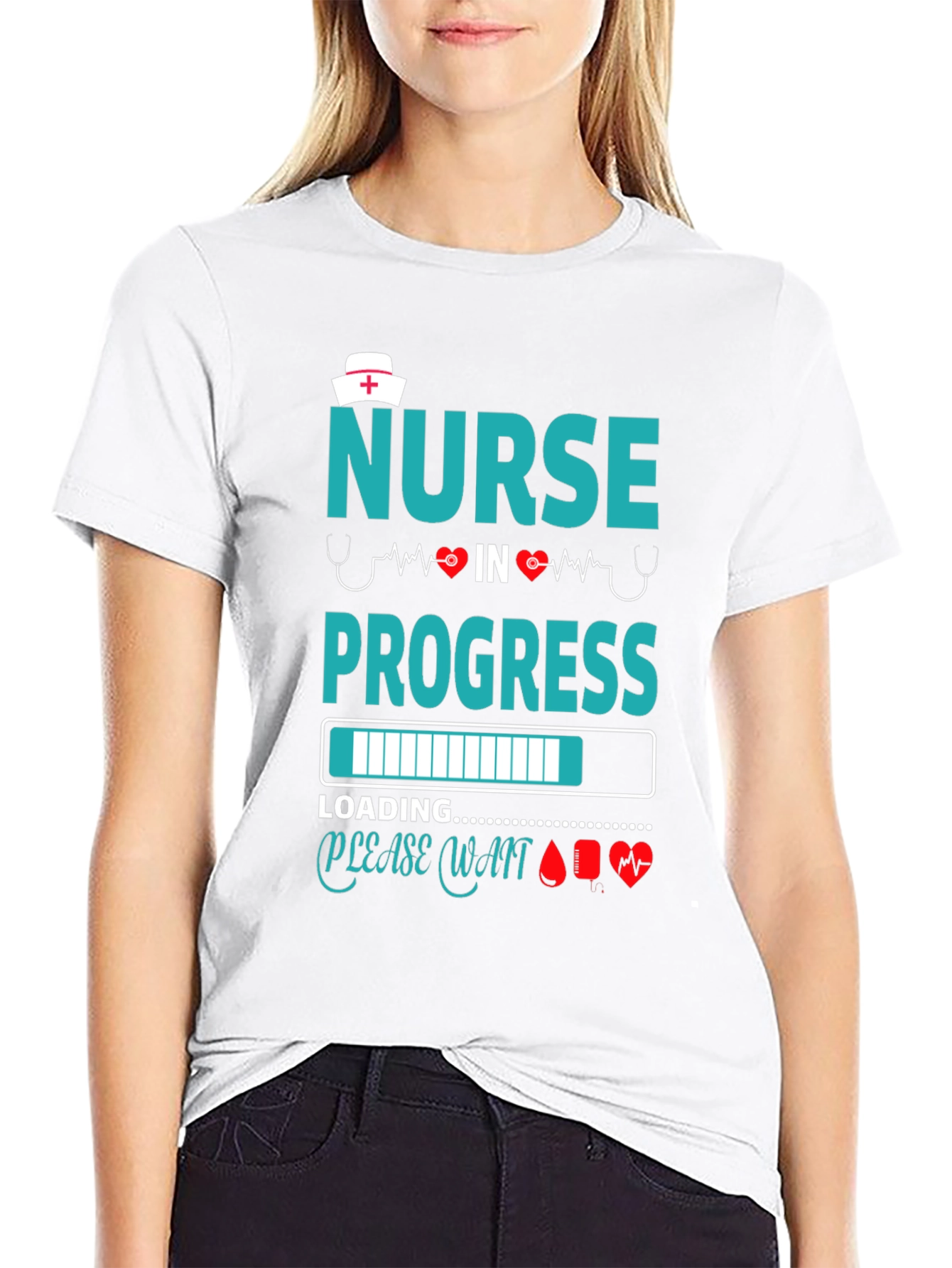 Nurse in Progress Black T-Shirt